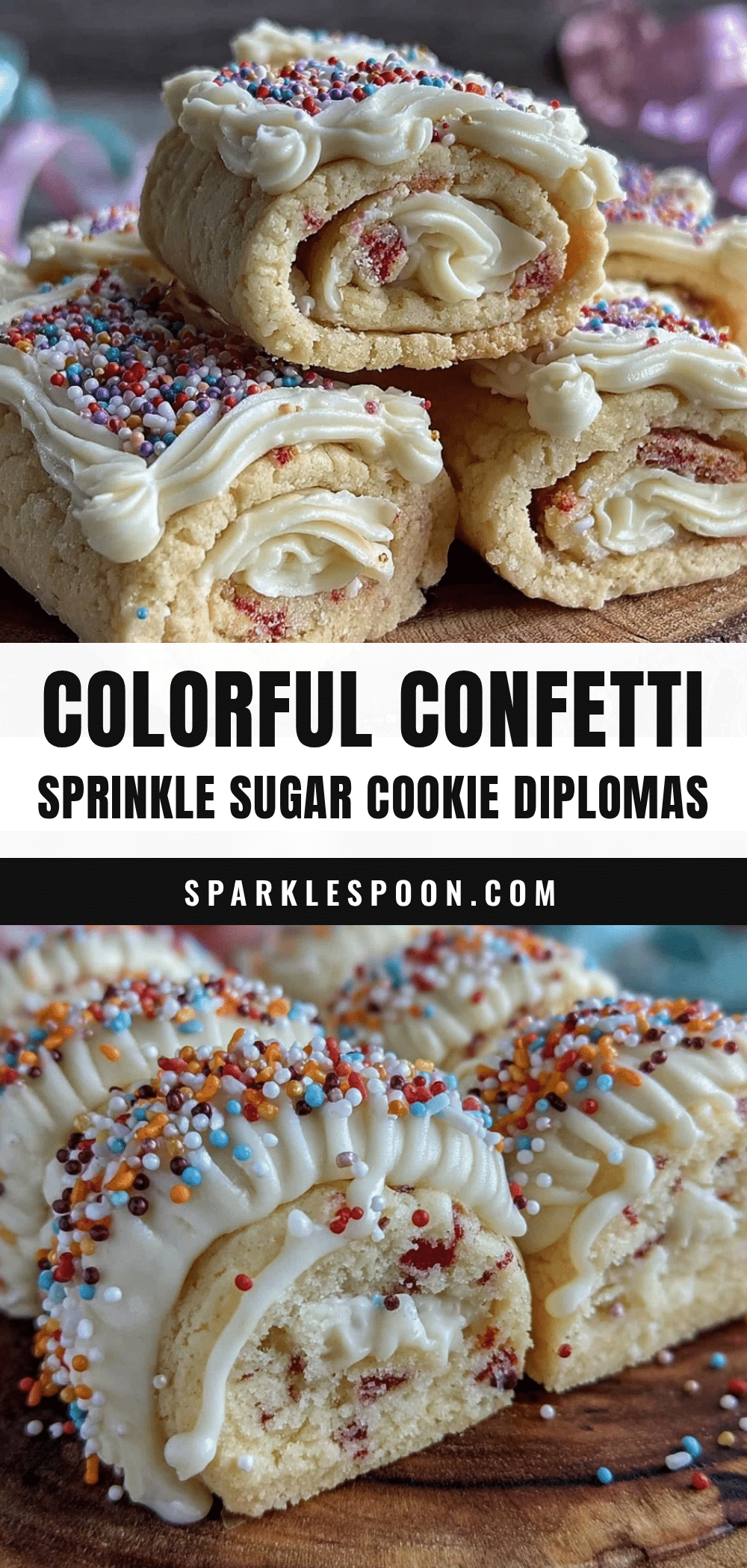 confetti sprinkle sugar cookie diplomas recipe