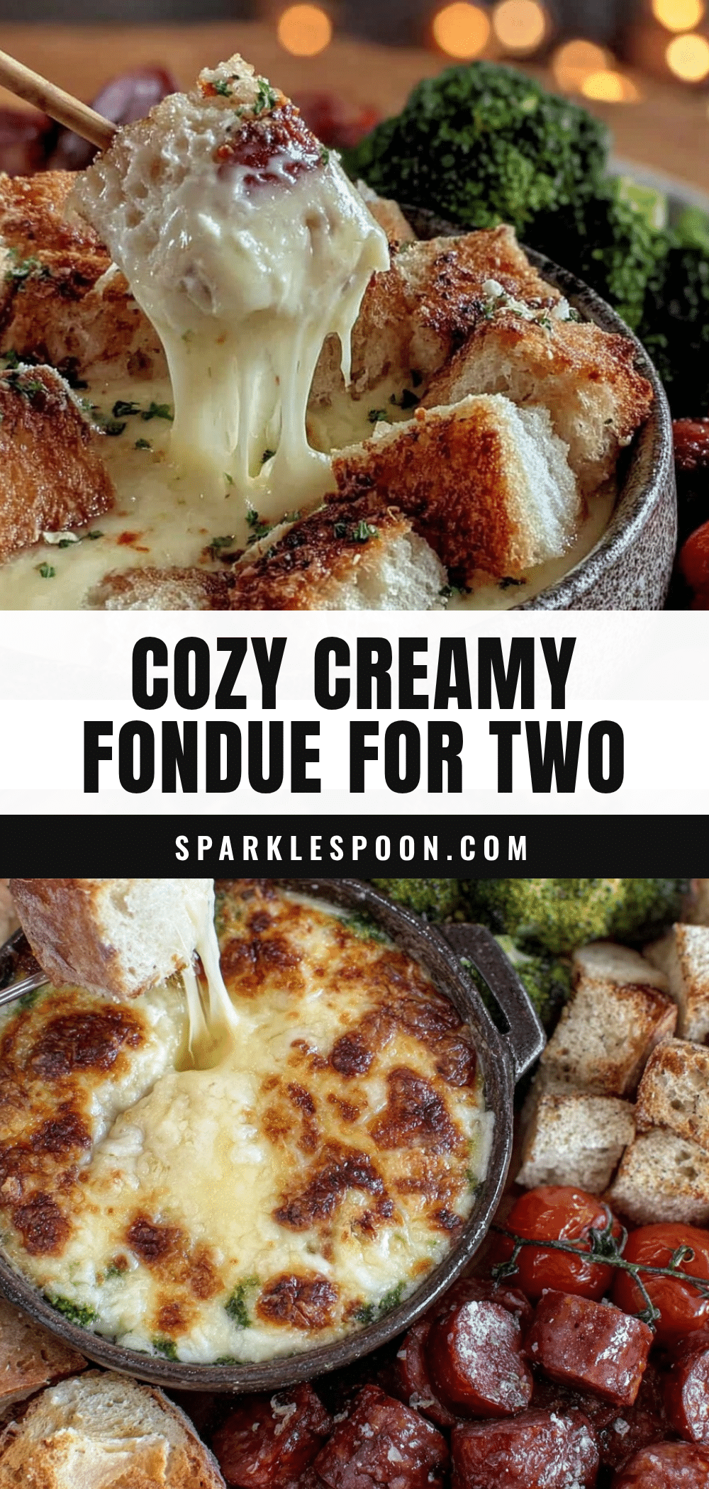 cozy creamy fondue for two recipe