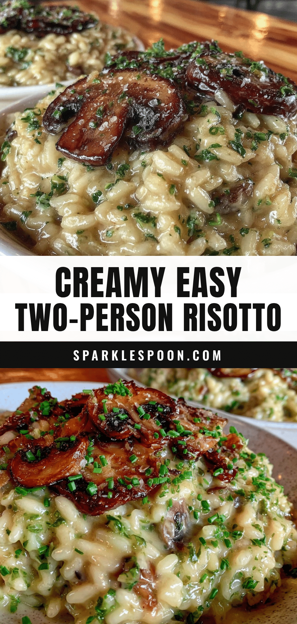 creamy two-person risotto recipe recipe