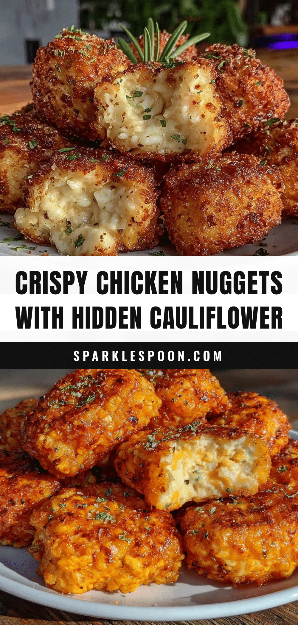 crispy chicken nuggets with hidden cauliflower recipe