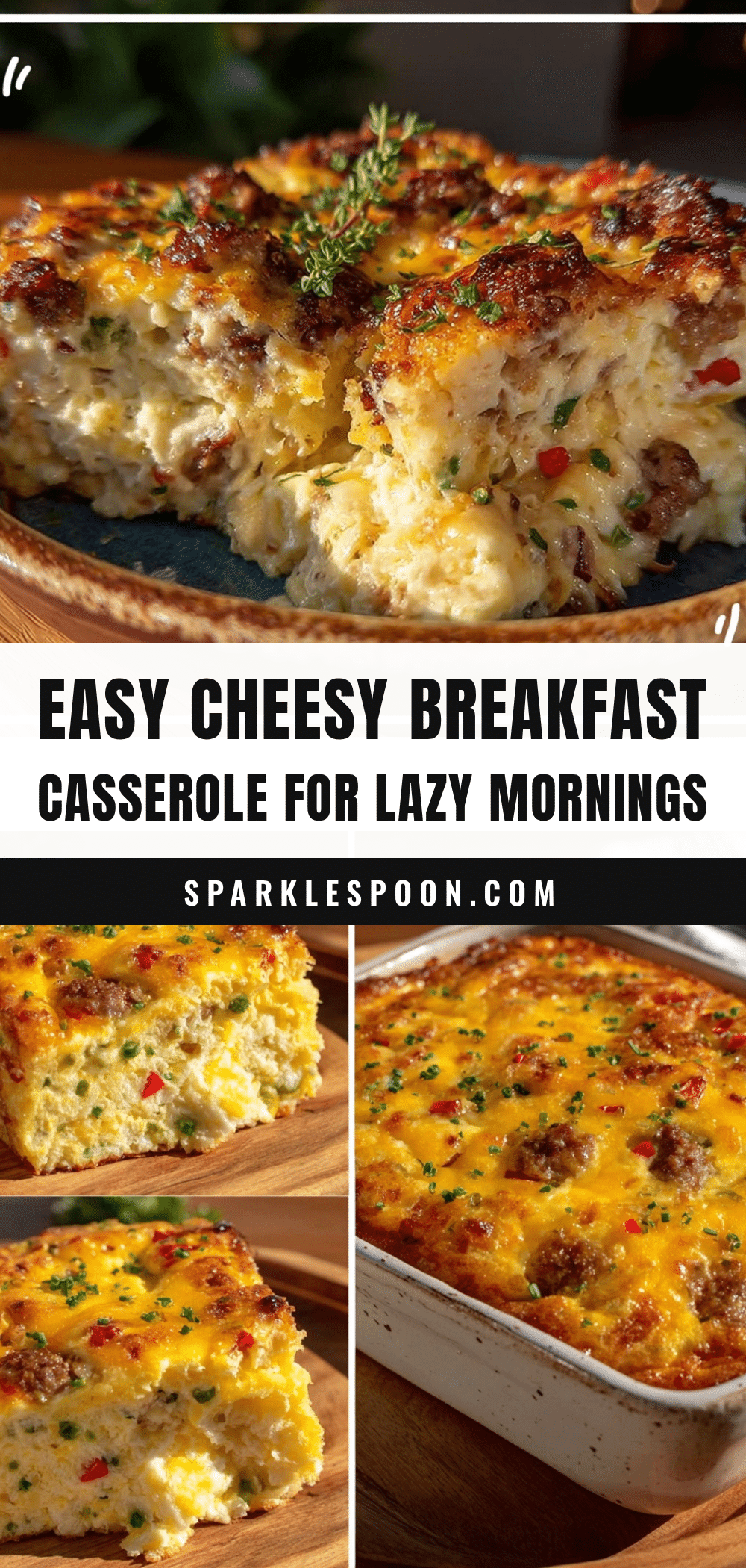easy cheesy breakfast casserole recipe