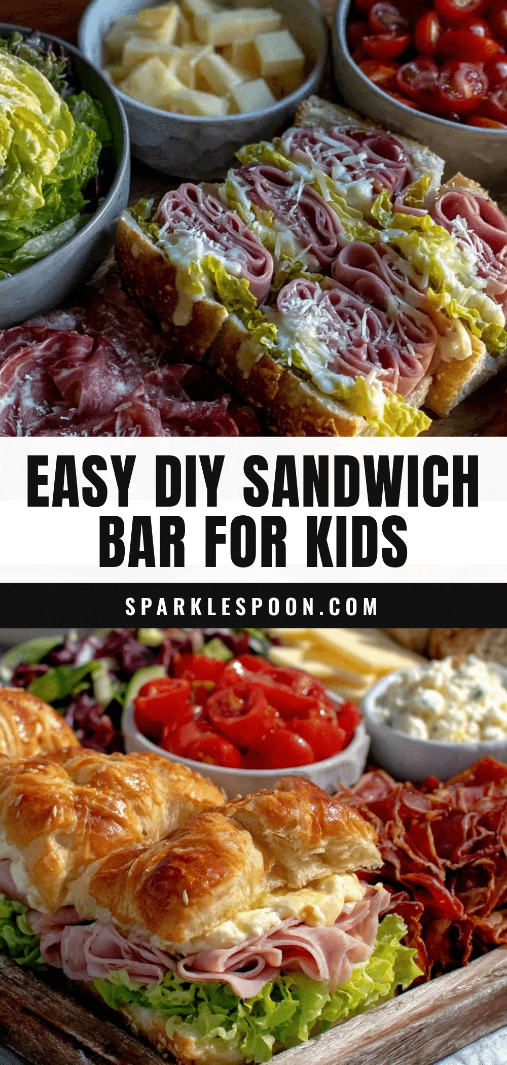 easy DIY sandwich bar for kids recipe