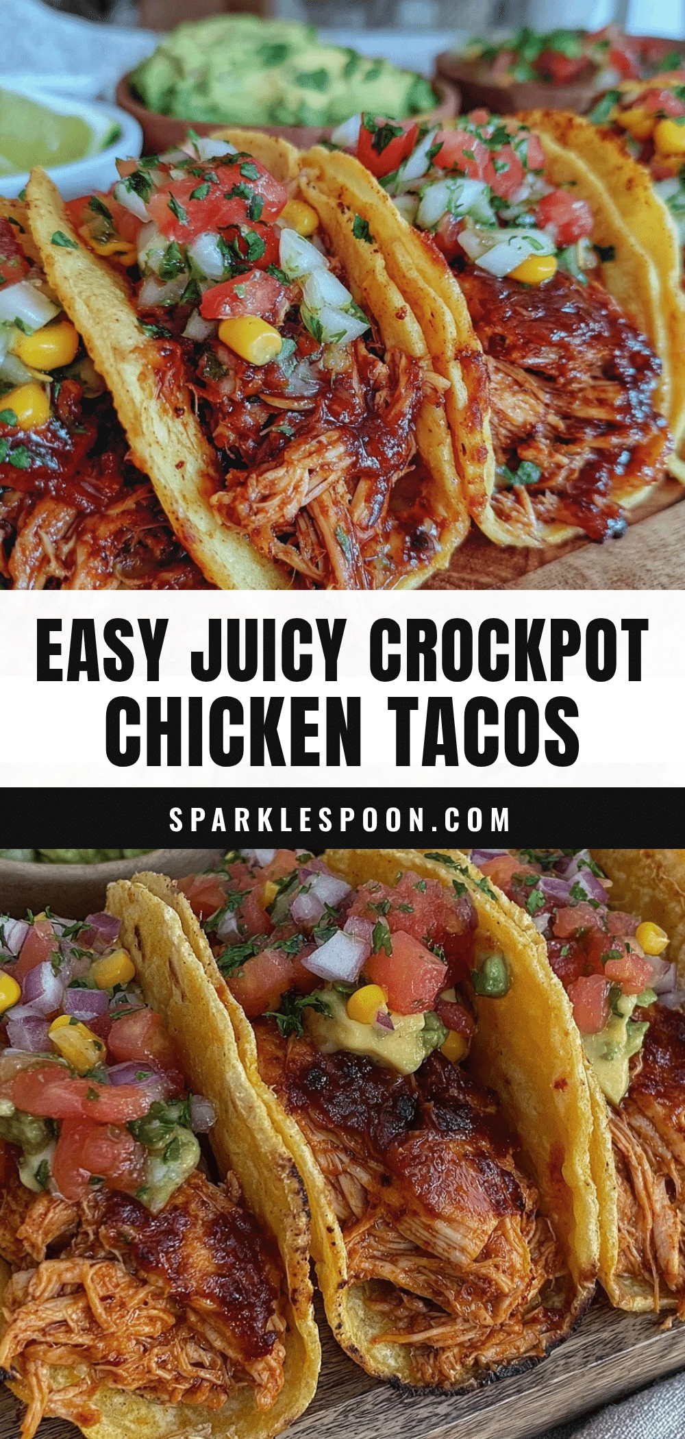 easy juicy crockpot chicken tacos recipe