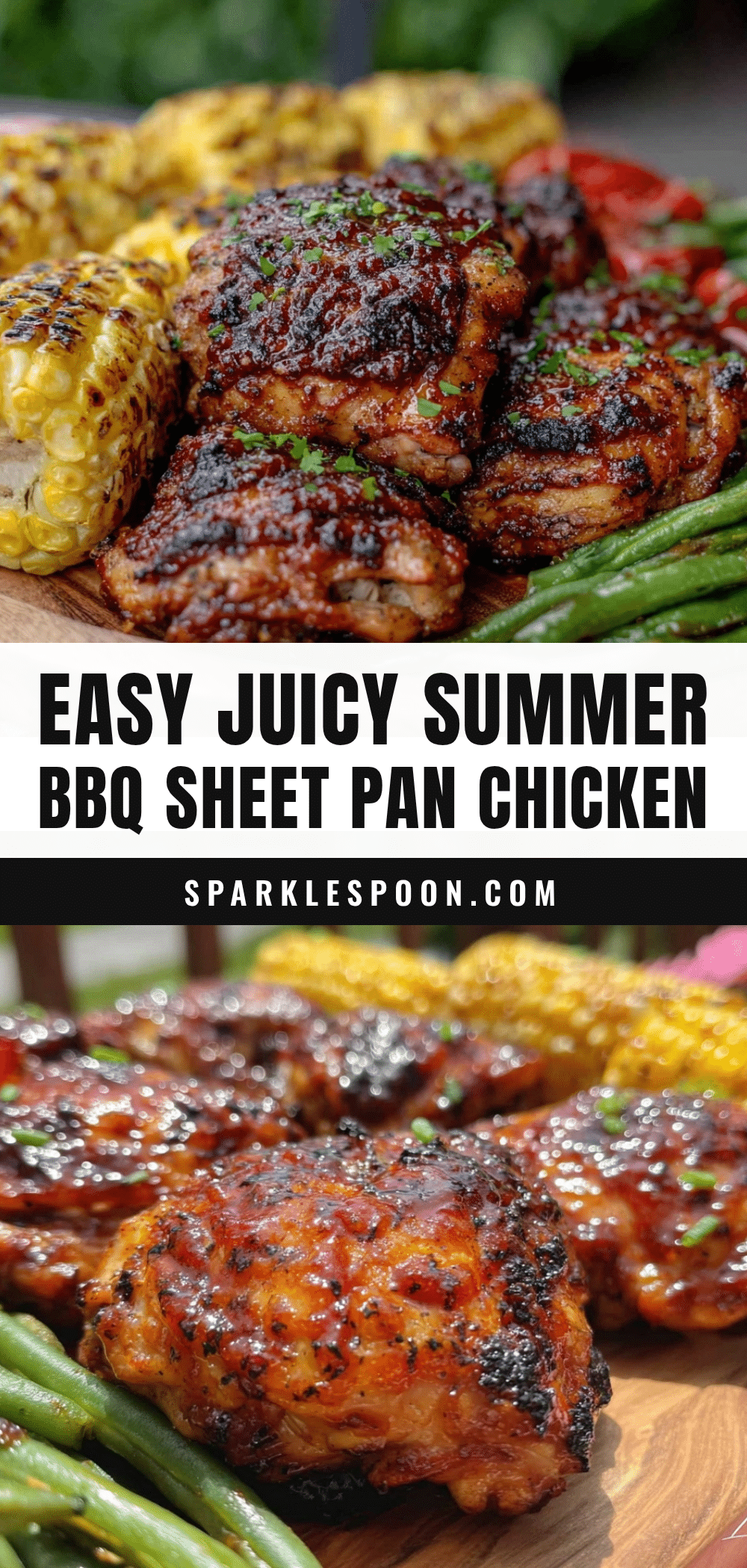 easy juicy summer sheet pan bbq chicken recipe