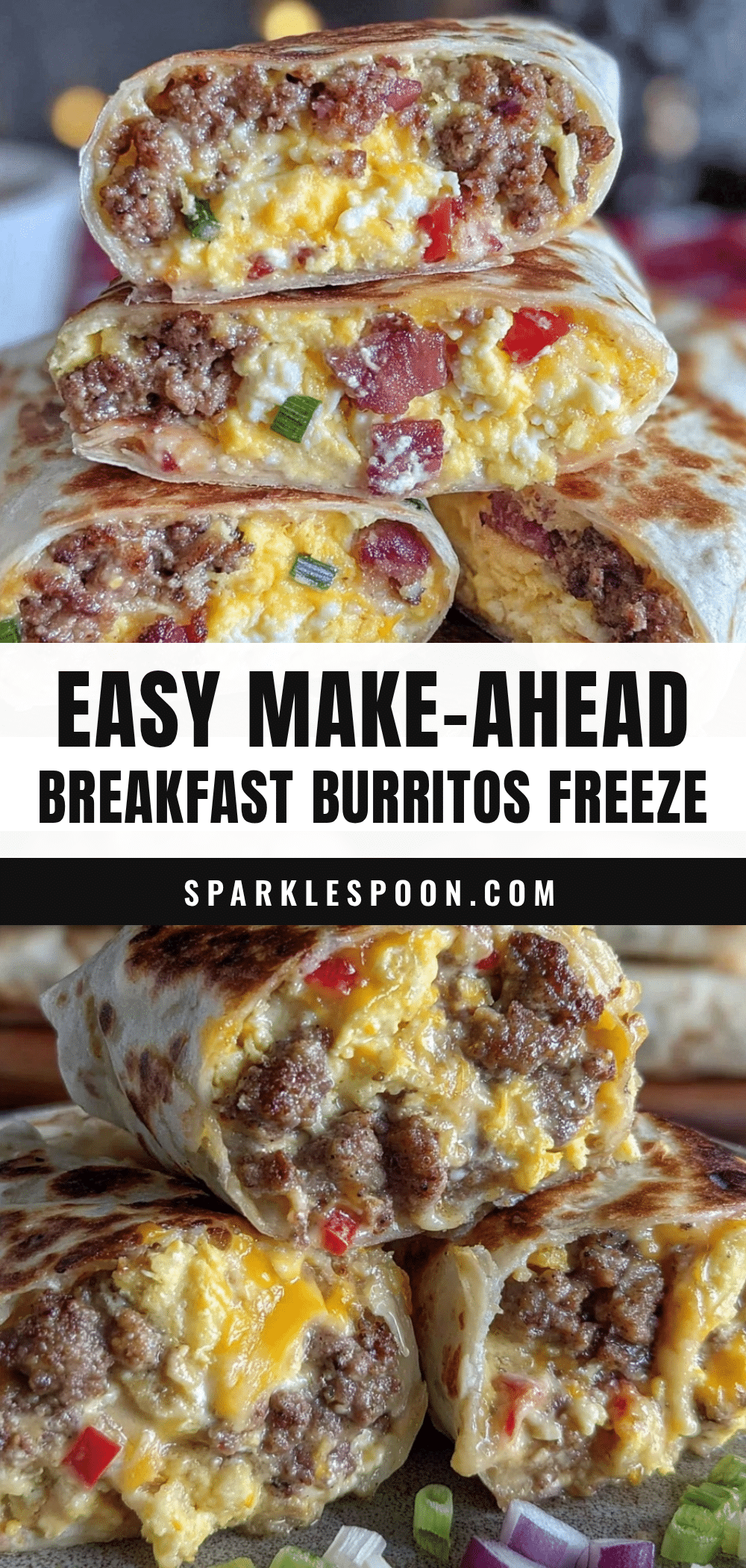 easy make-ahead breakfast burritos recipe