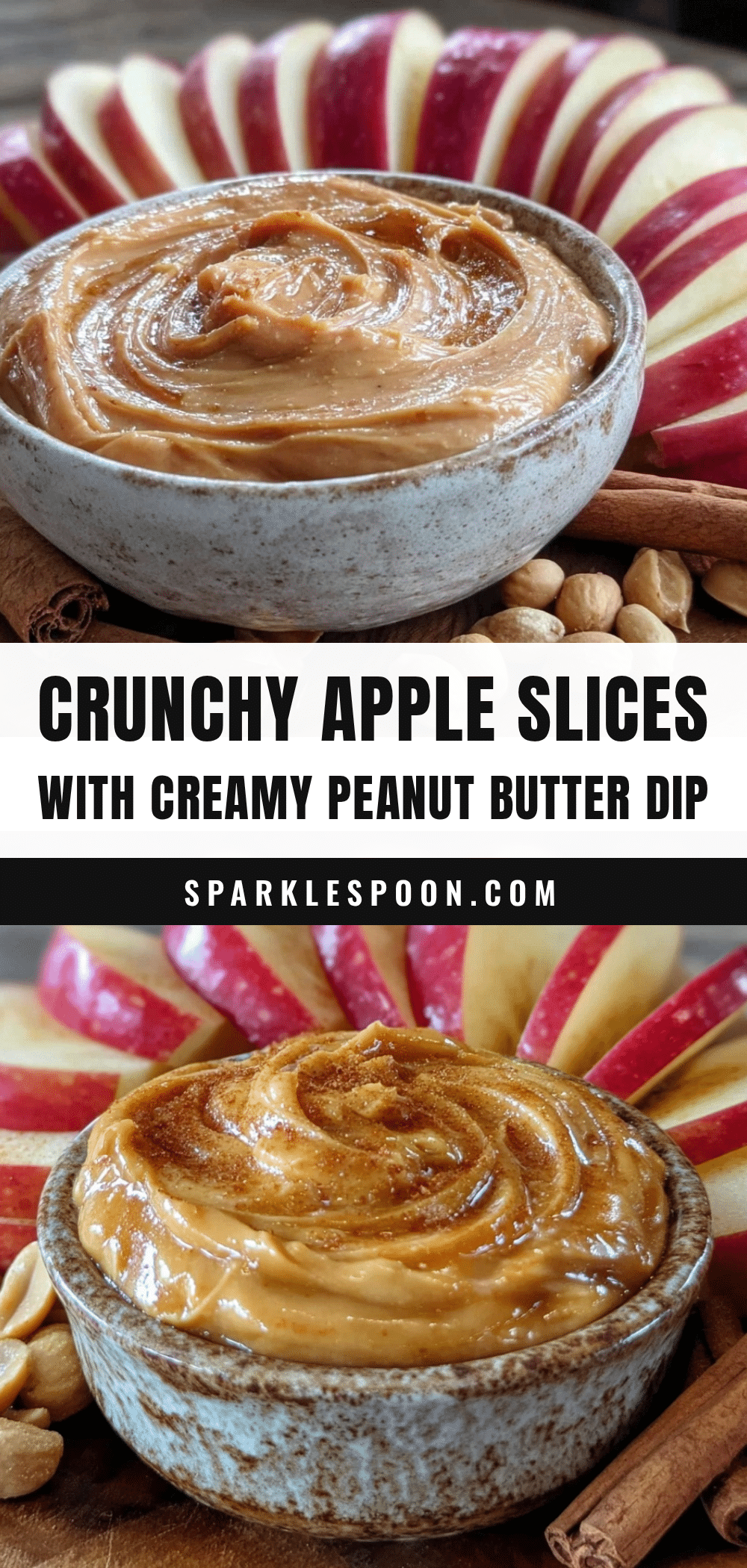 fresh apple slices with creamy peanut butter dip recipe