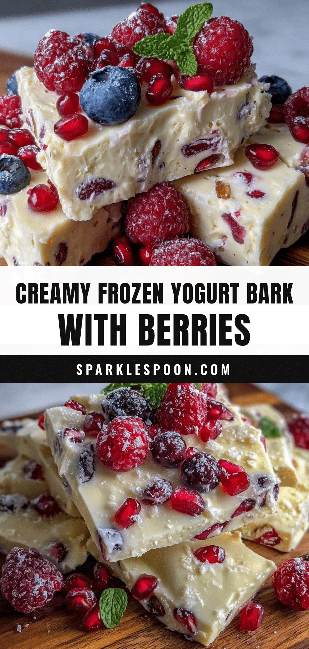 fresh frozen yogurt bark recipe