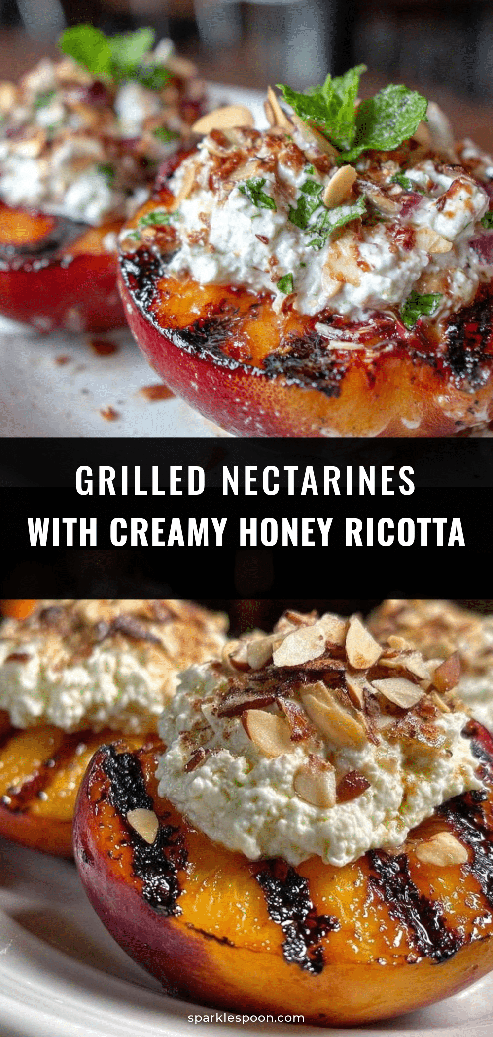 fresh grilled nectarine halves recipe