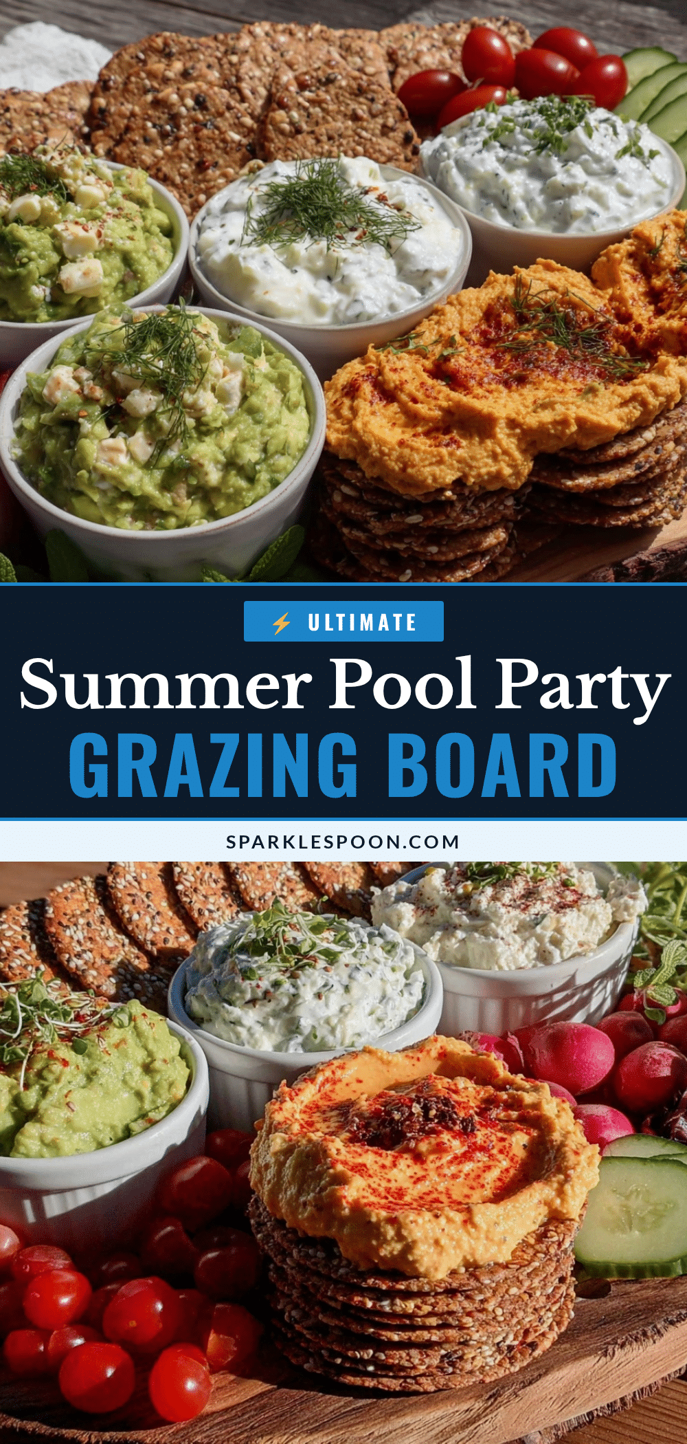 fresh pool party grazing board recipe
