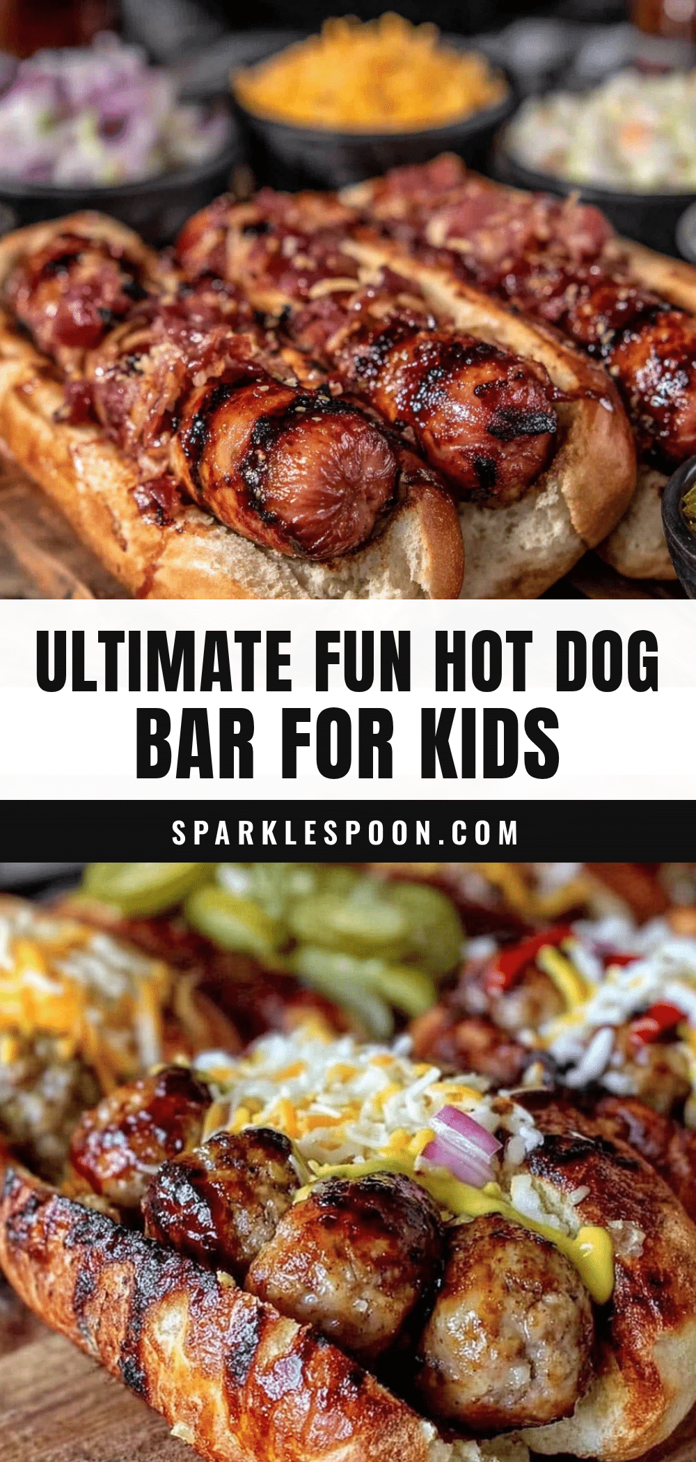 fun hot dog bar with toppings for kids recipe
