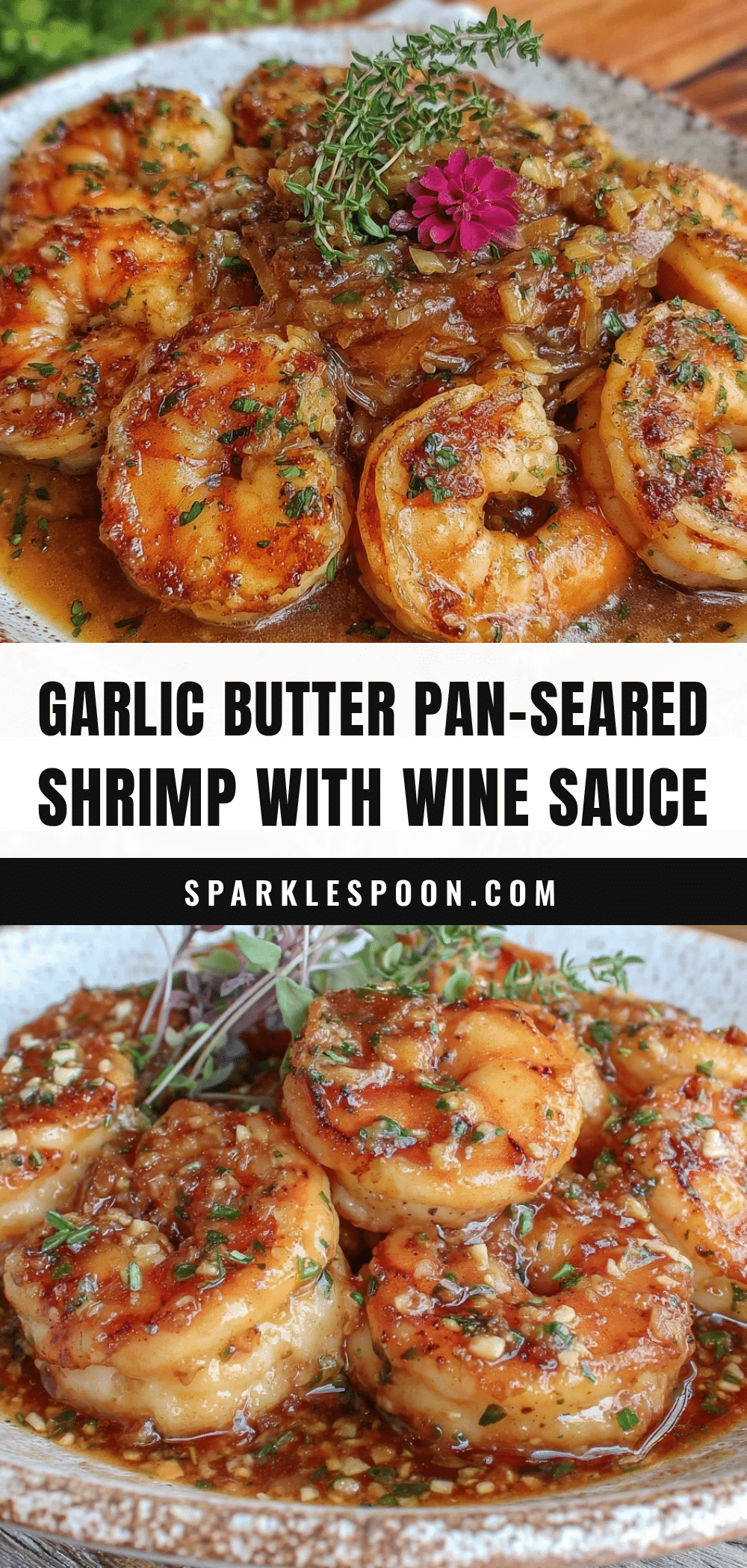 garlic butter pan-seared shrimp recipe