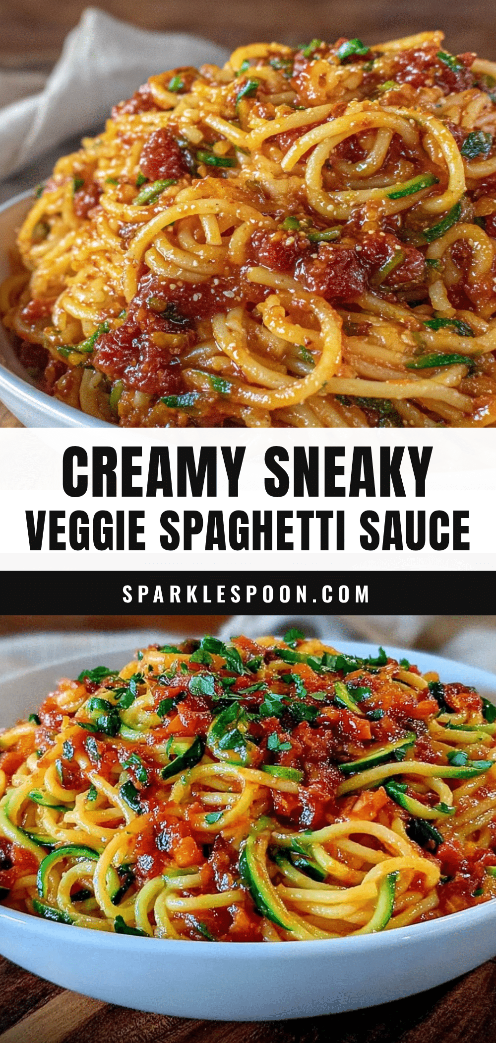 healthy spaghetti with sneaky veggie sauce recipe