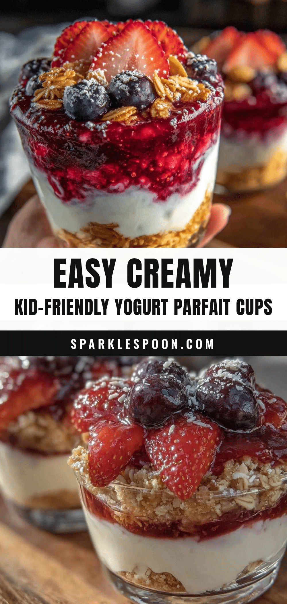 kid-friendly yogurt parfait cups recipe
