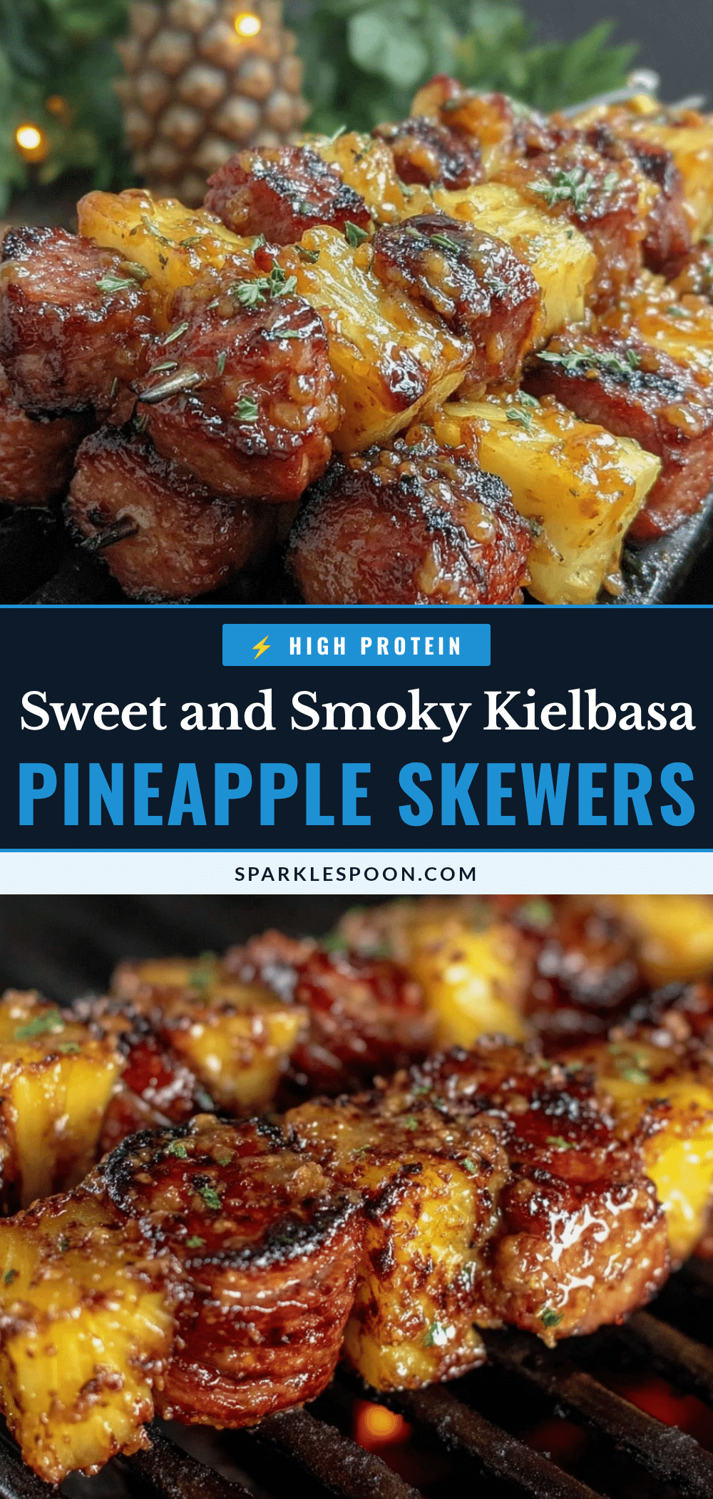 kielbasa and pineapple skewers recipe
