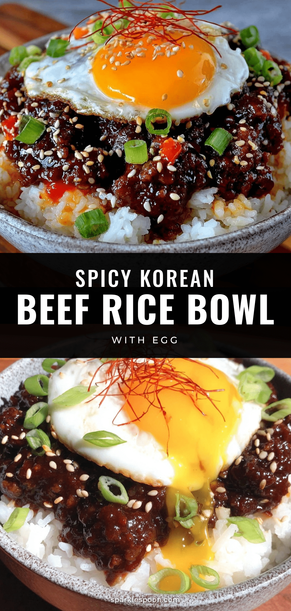 korean ground beef rice bowl recipe