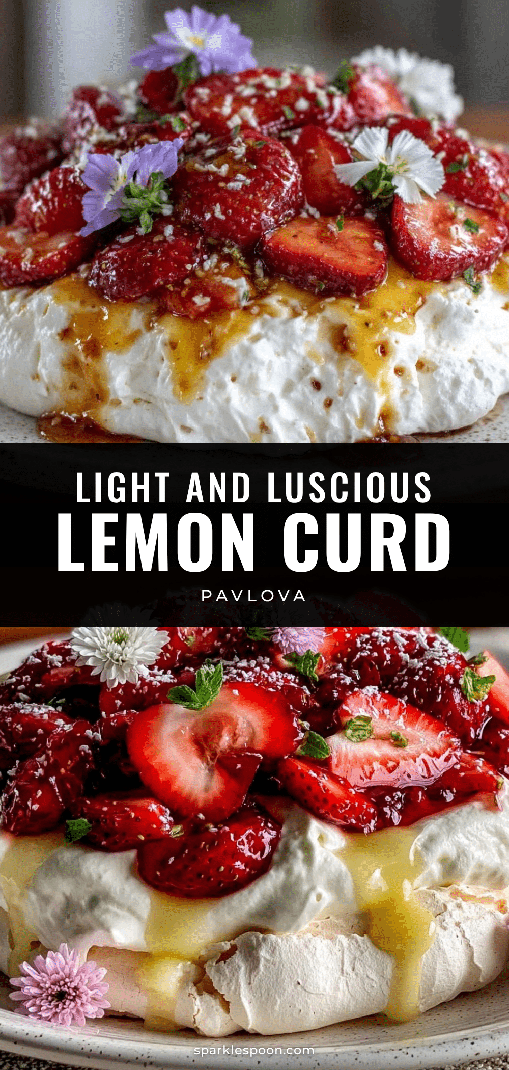 light lemon curd pavlova recipe