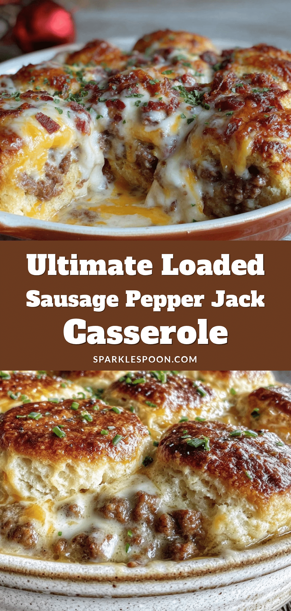 loaded biscuit and gravy casserole recipe