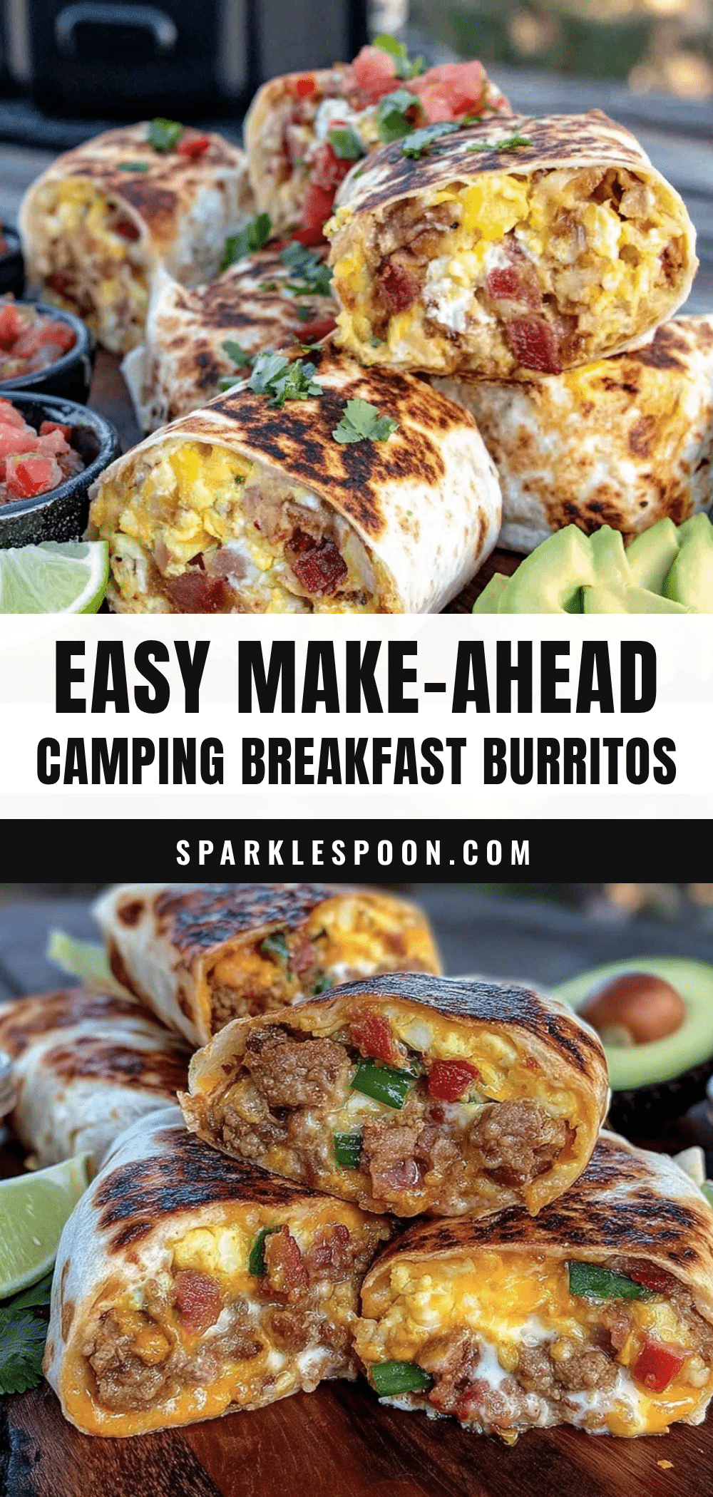 make-ahead camping breakfast burritos recipe