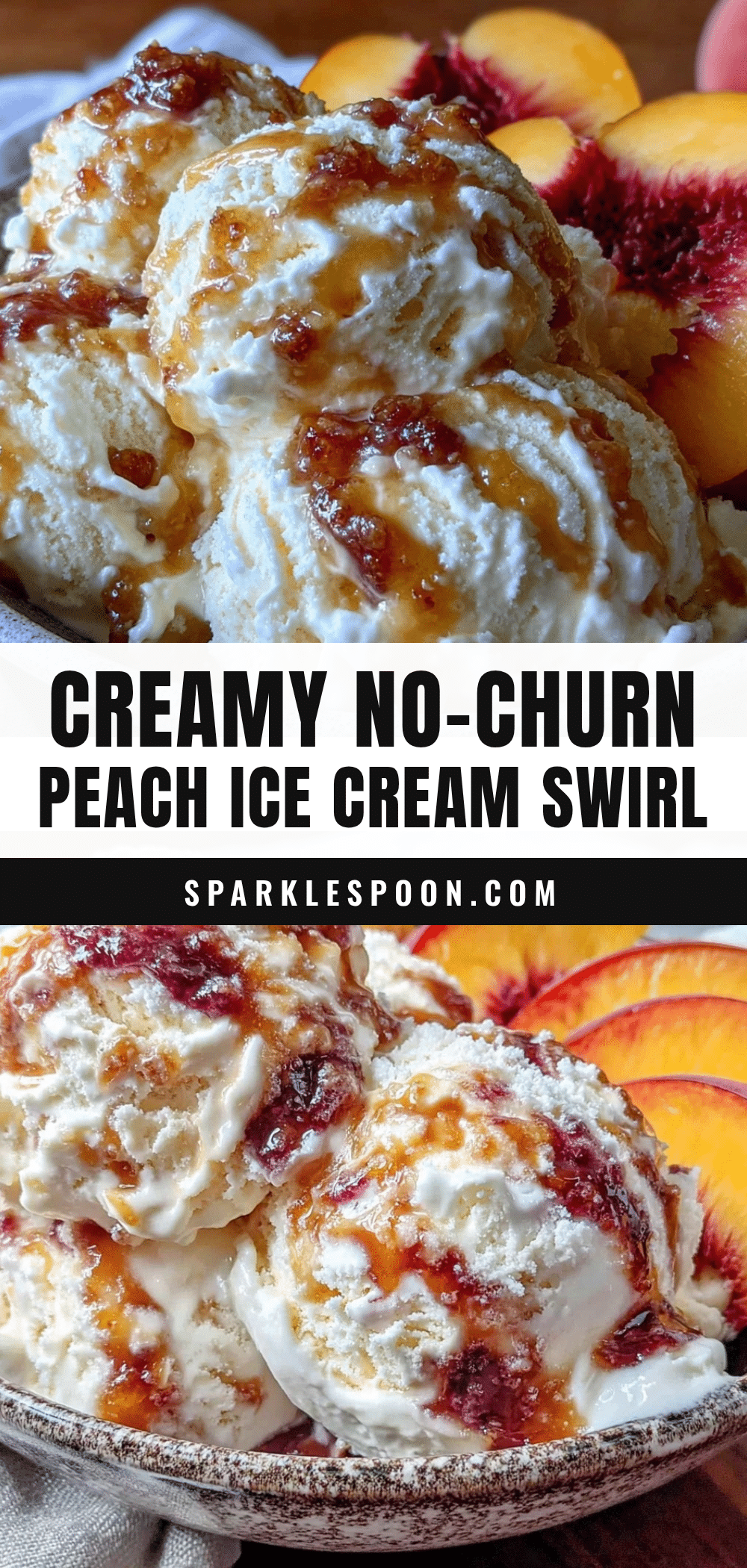 no churn fresh peach ice cream recipe