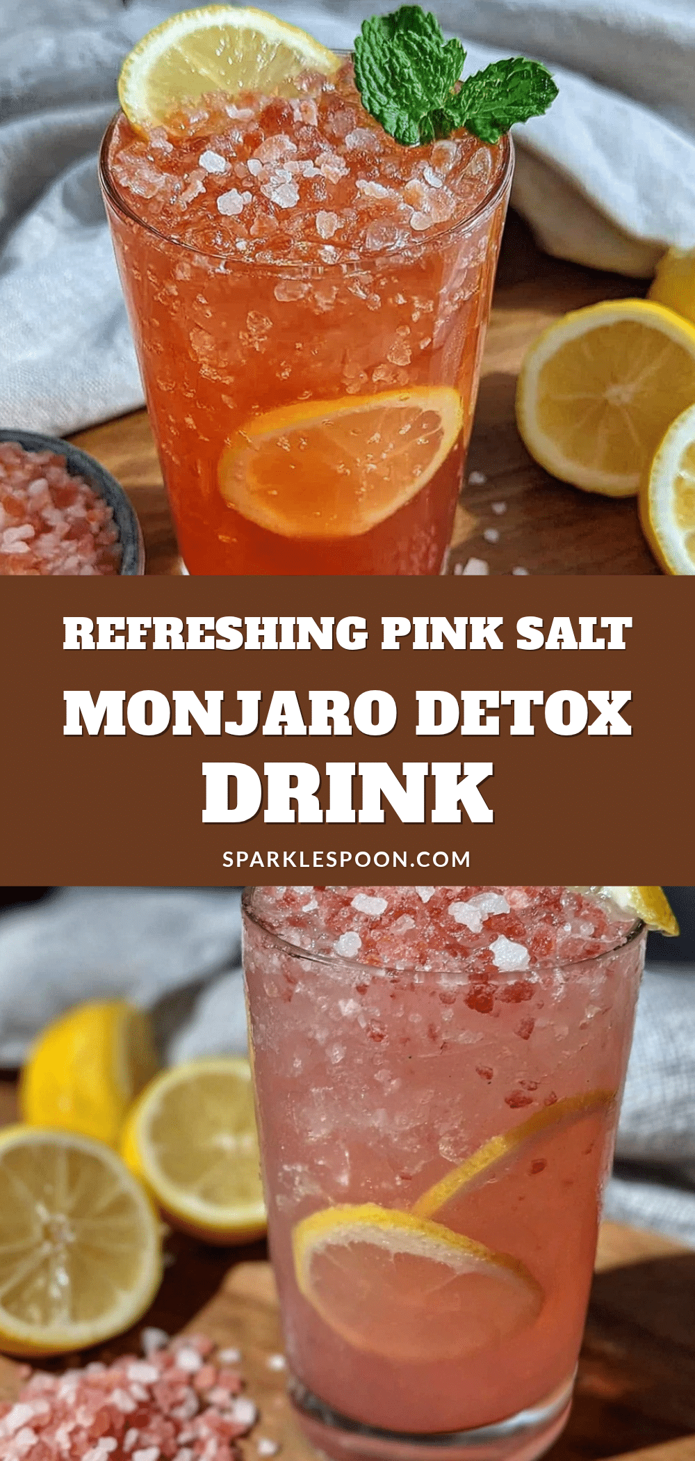 Pink Salt Monjaro Detox Drink recipe