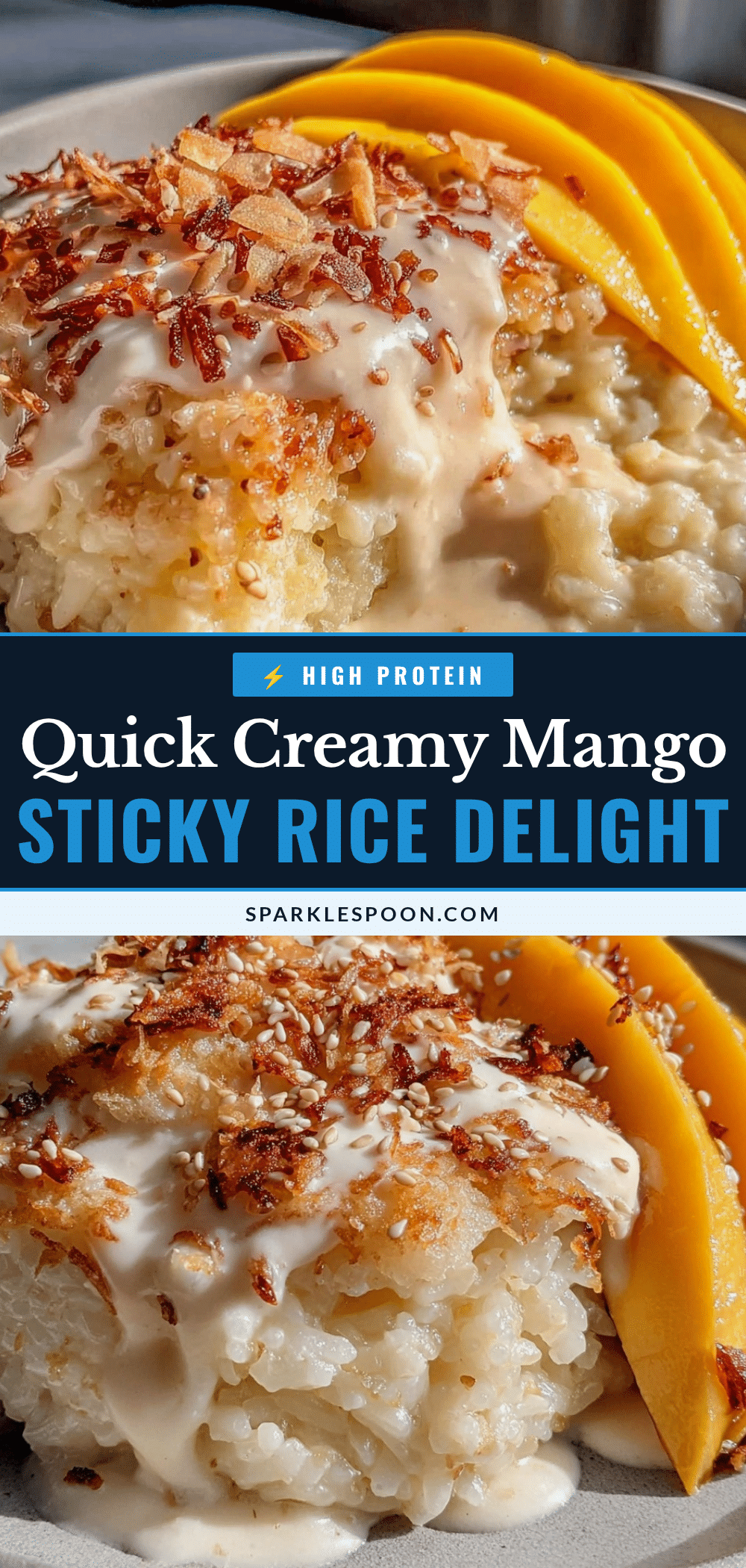quick creamy mango sticky rice recipe recipe