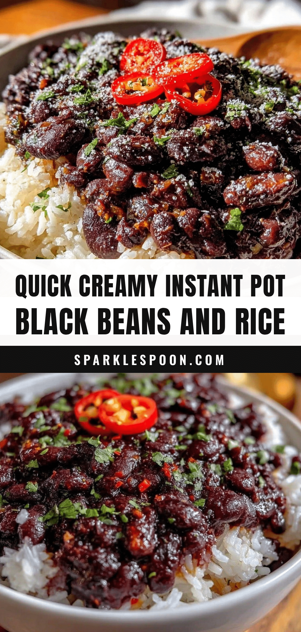 quick instant pot black beans and rice recipe
