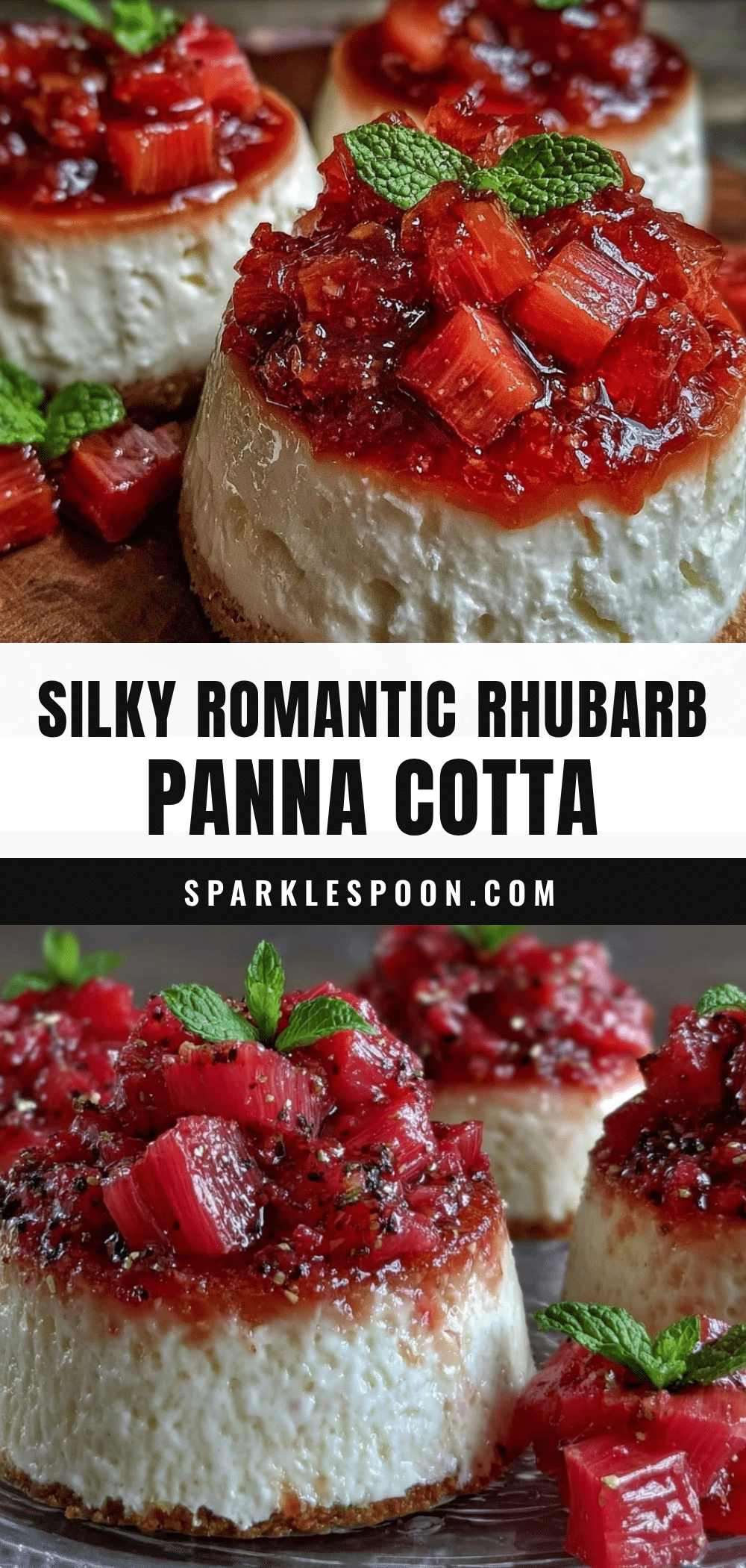 rhubarb panna cotta recipe