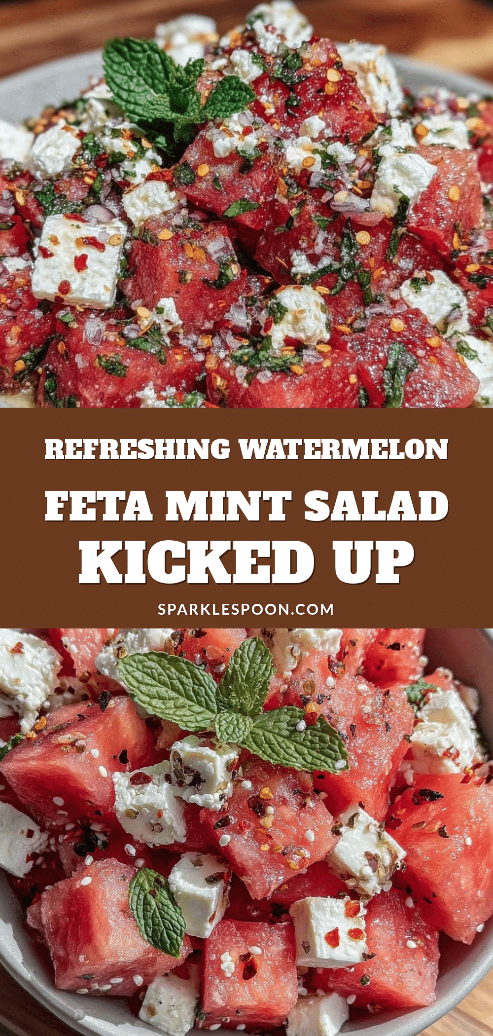 watermelon feta mint salad recipe