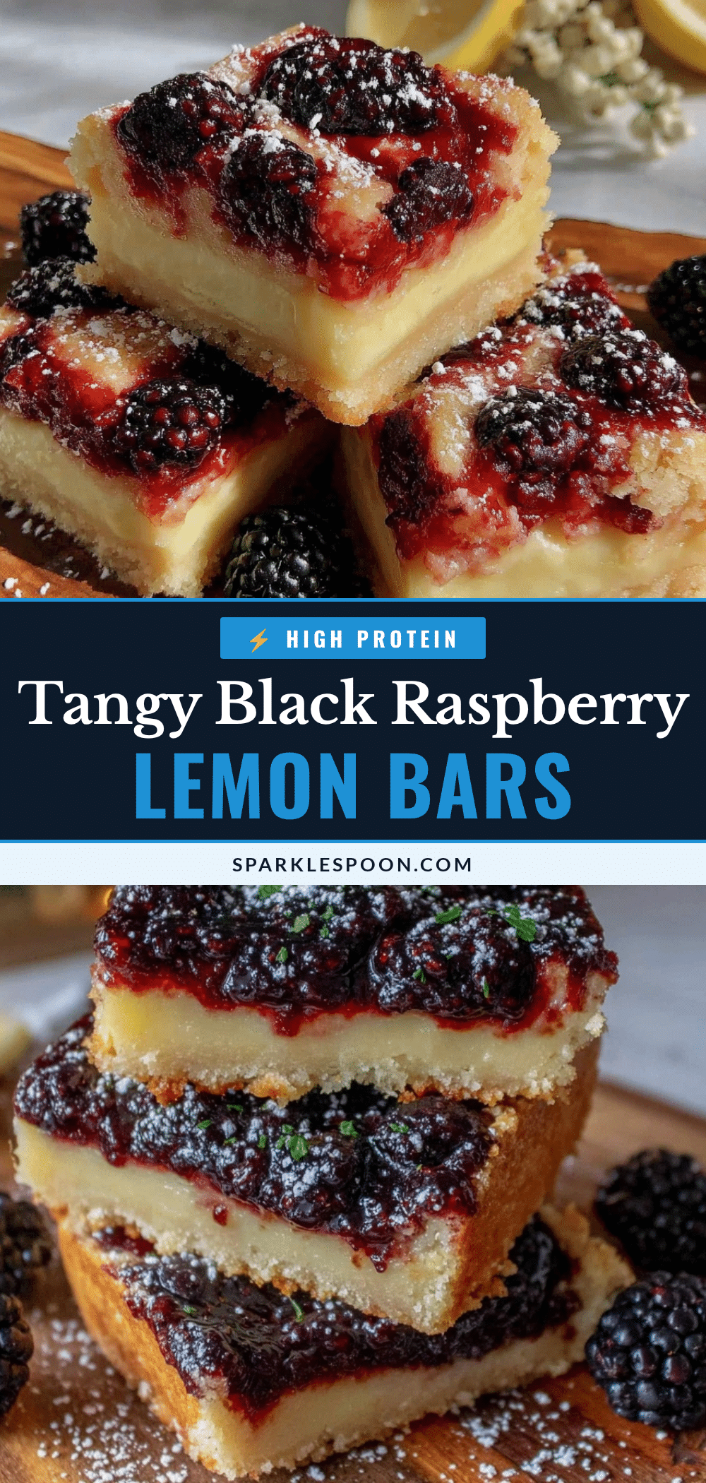 black raspberry lemon bars recipe