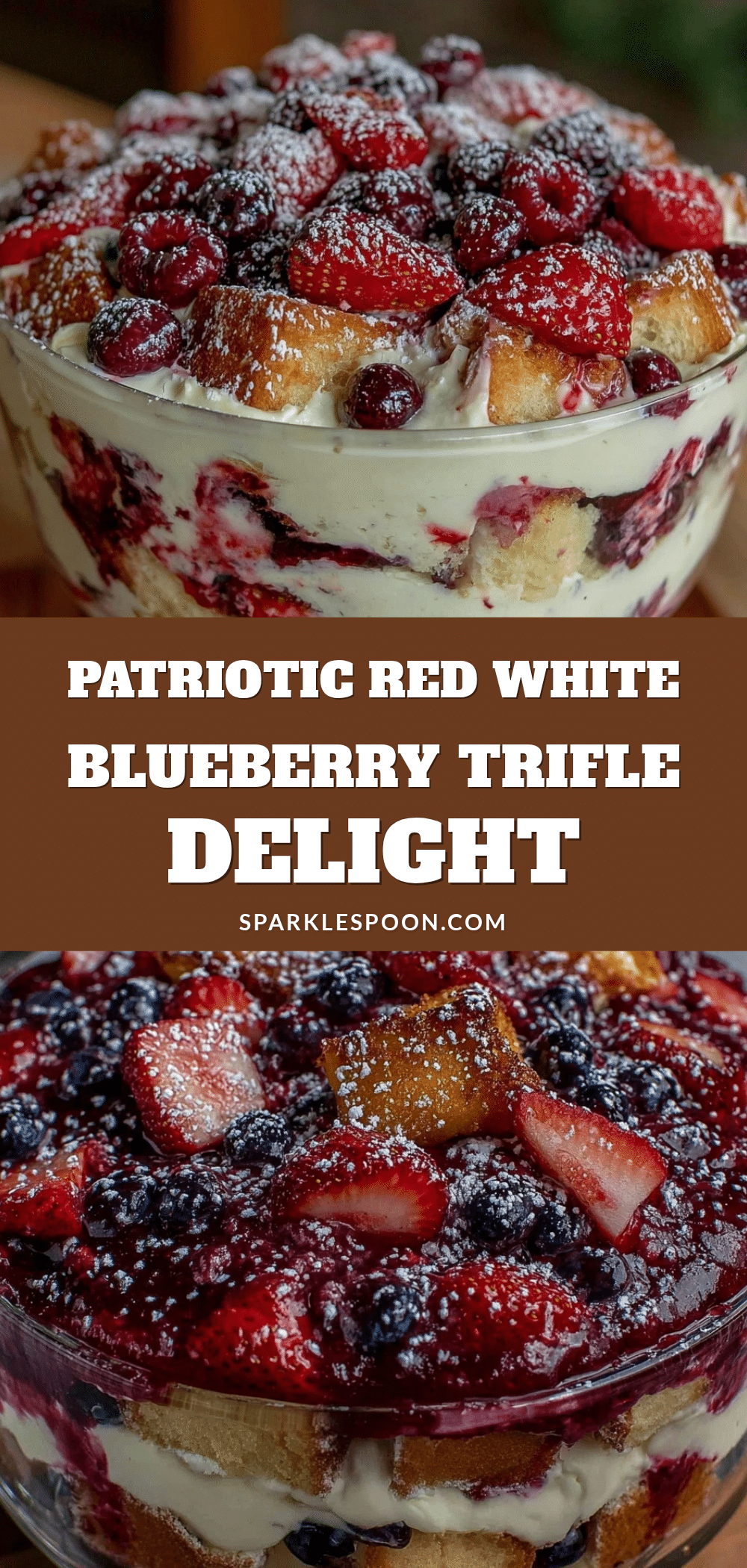 creamy red white and blue berry trifle recipe