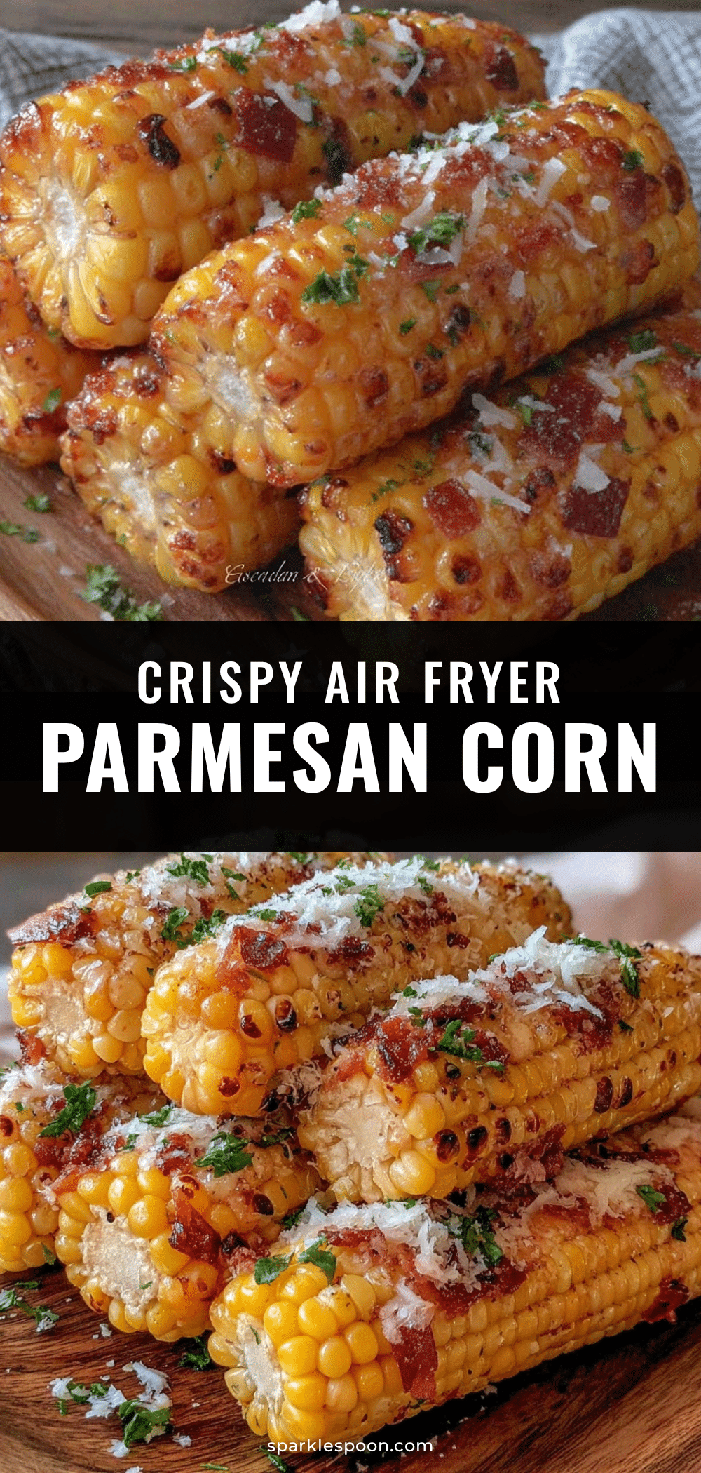 crispy air fryer parmesan corn on the cob recipe