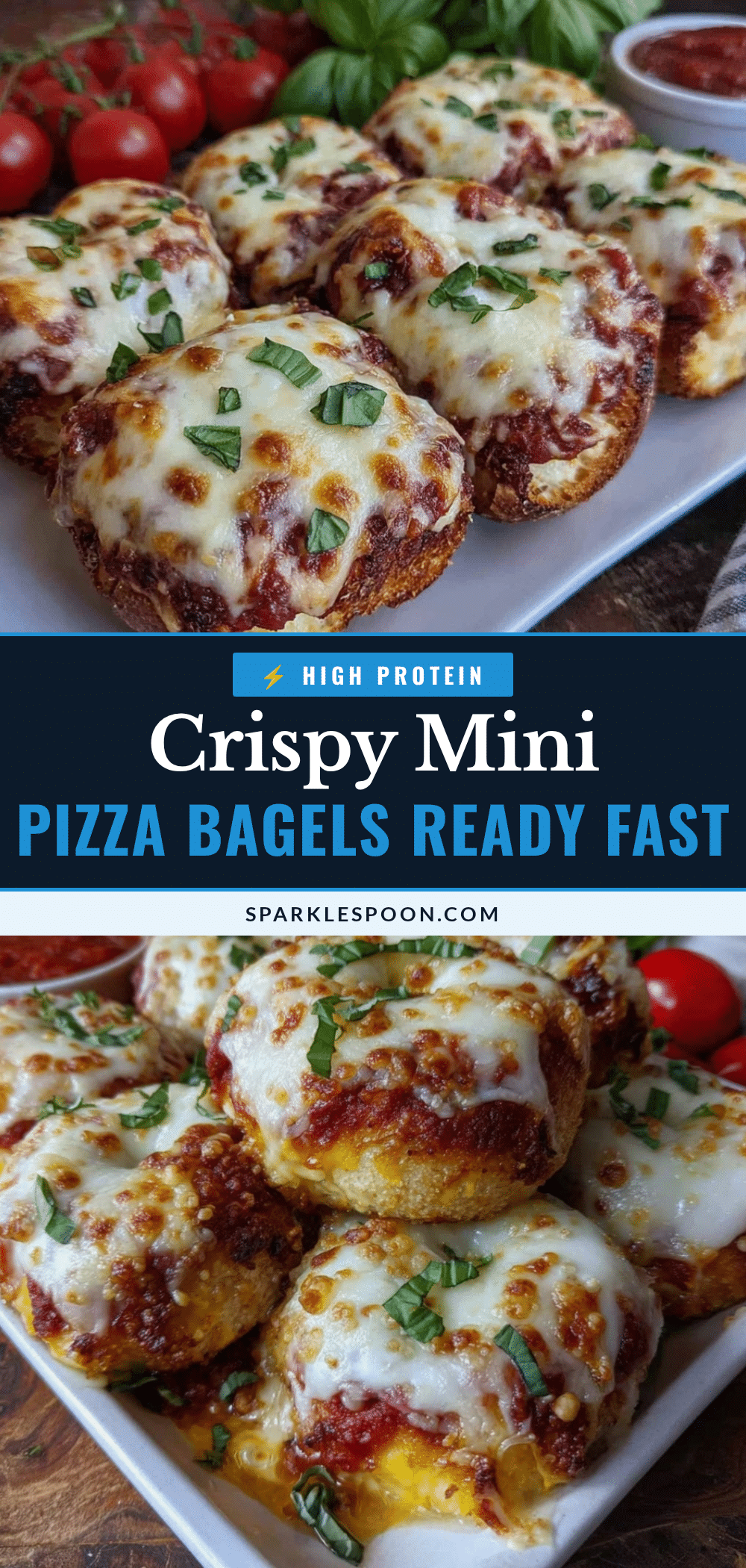 crispy mini pizza bagels recipe