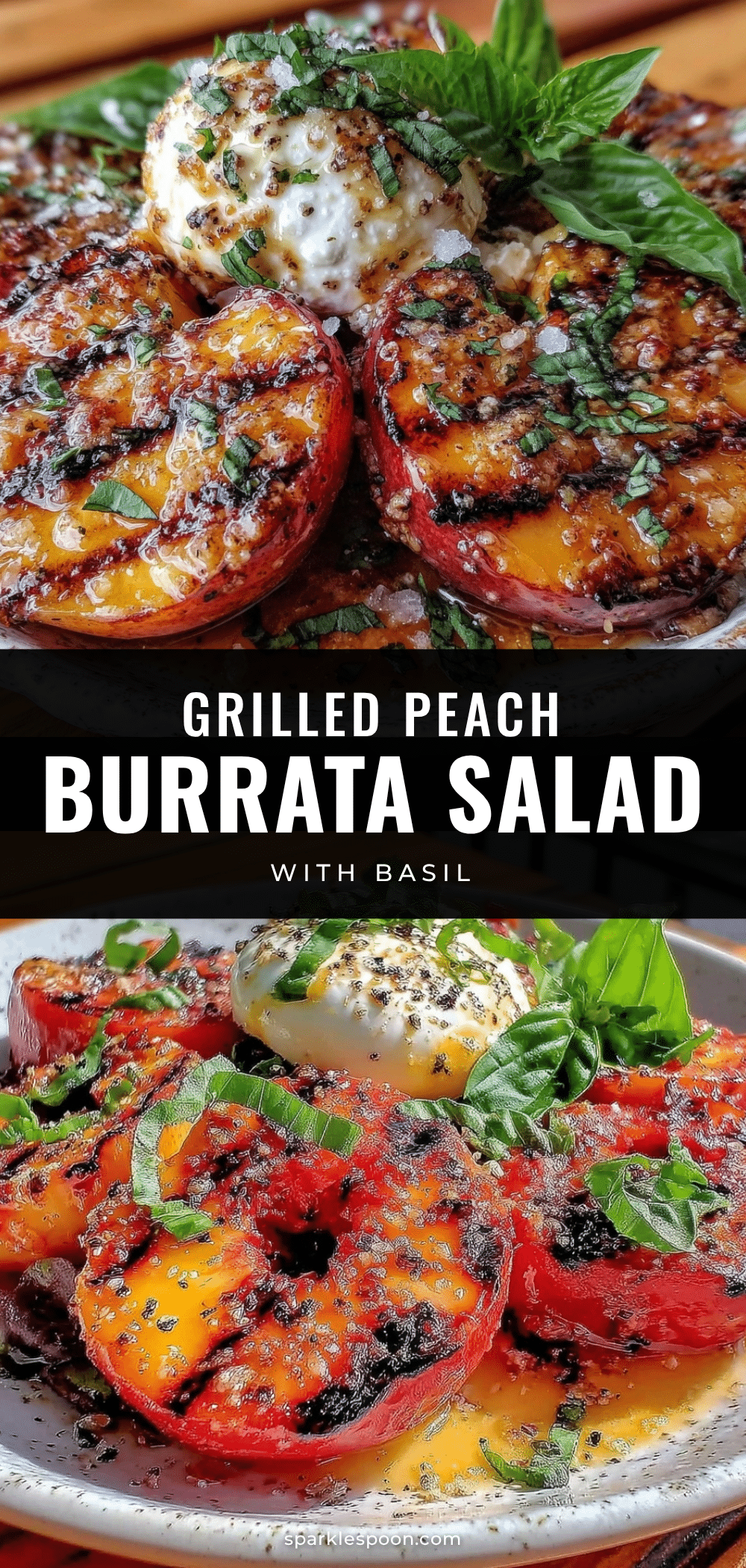 fresh grilled peach and burrata salad recipe