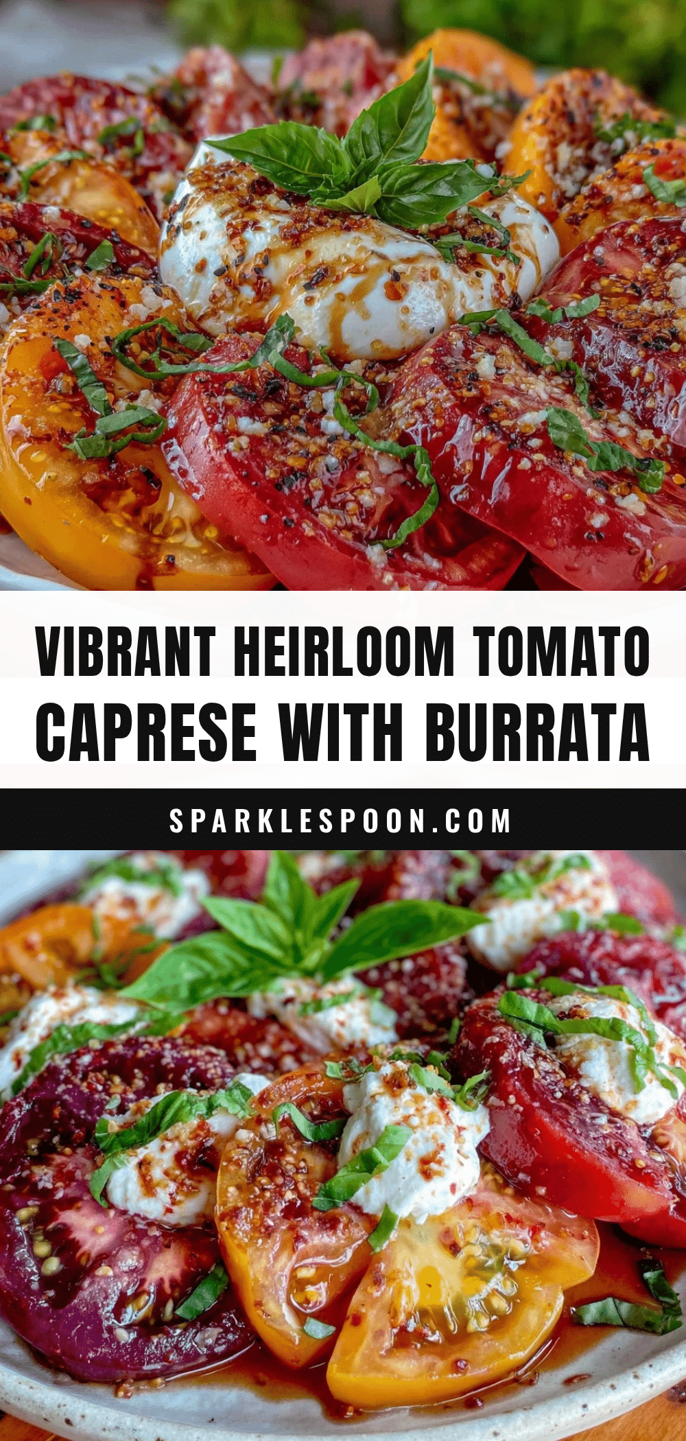 Fresh Heirloom Tomato Caprese recipe