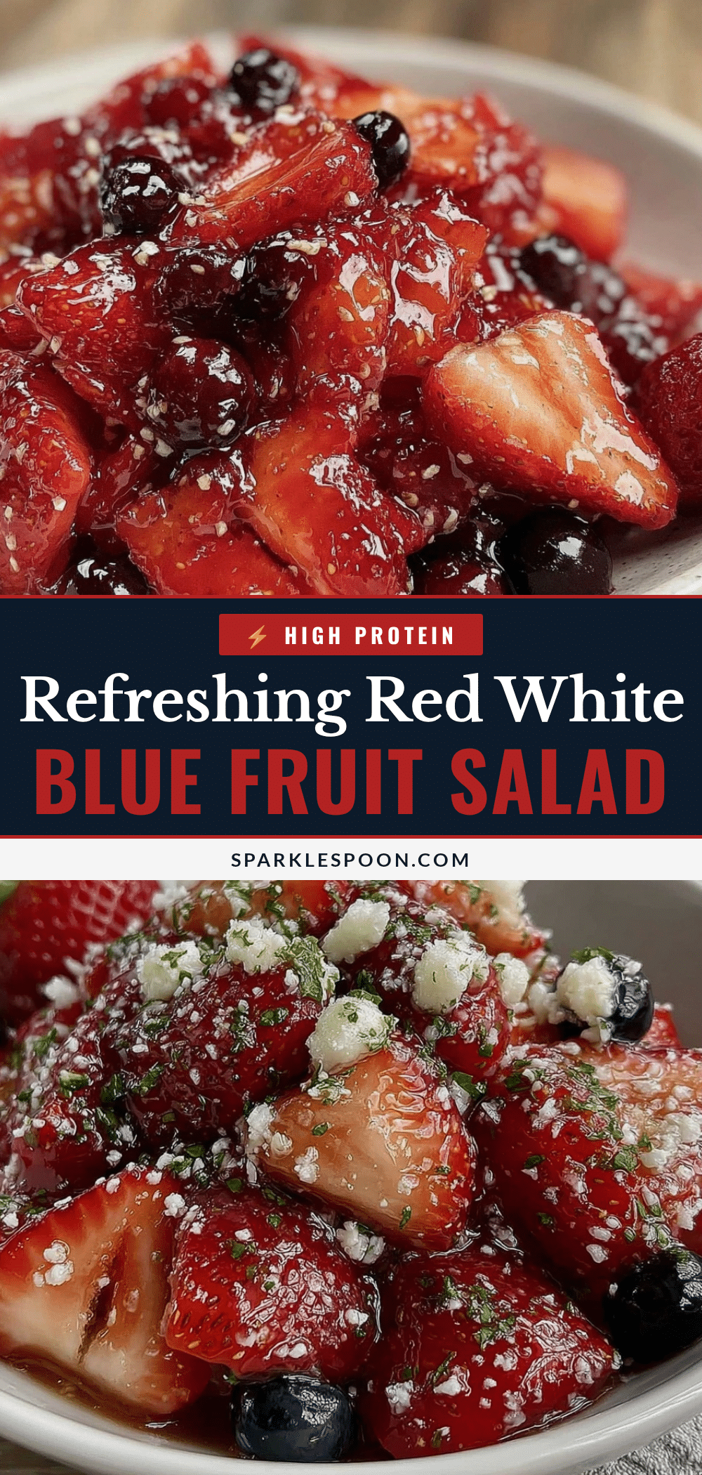fresh red white and blue fruit salad recipe