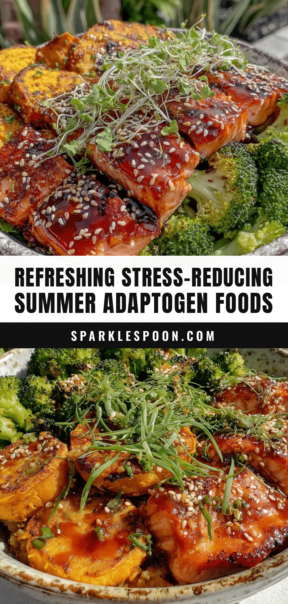 healthy lower cortisol summer foods bowl recipe