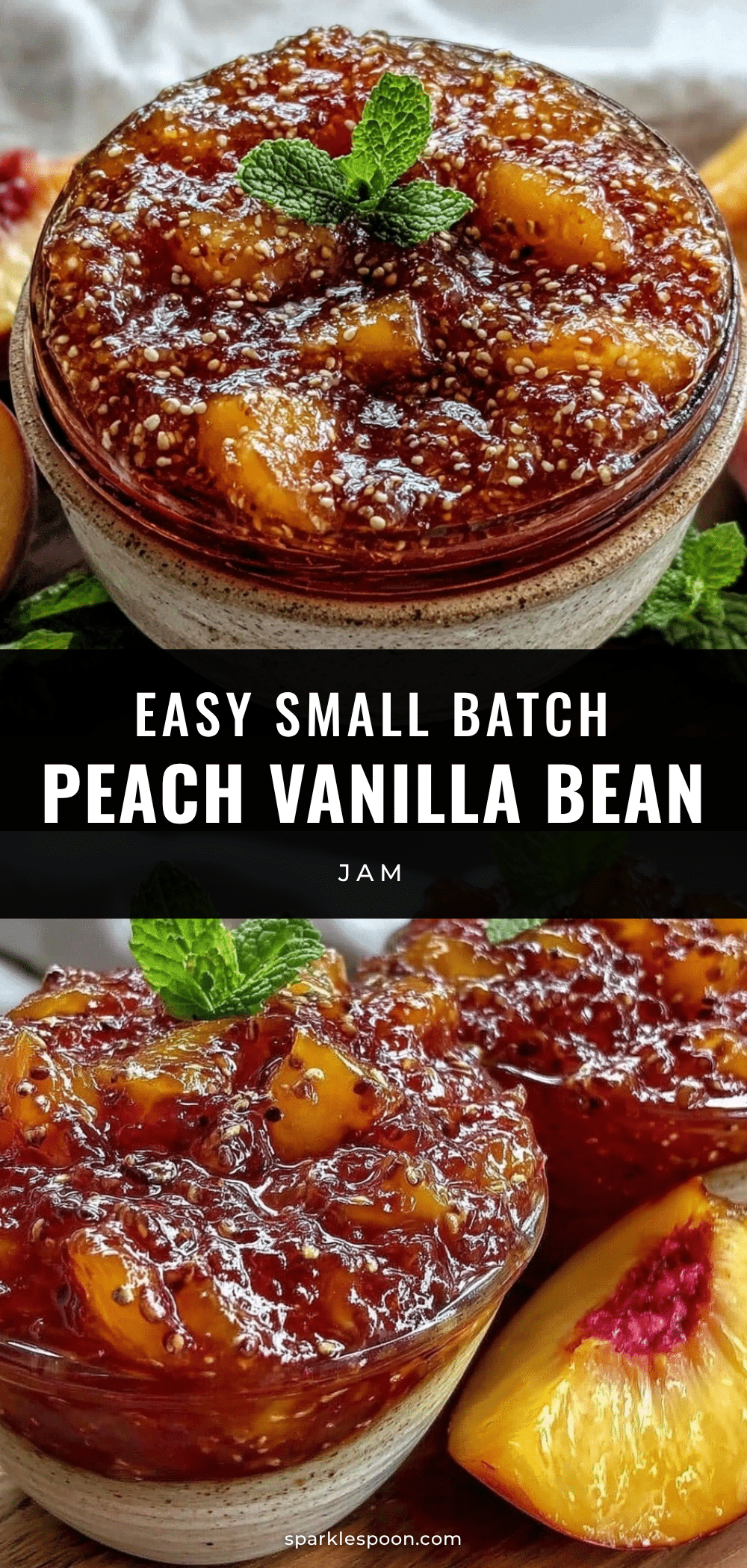 peach vanilla bean jam recipe