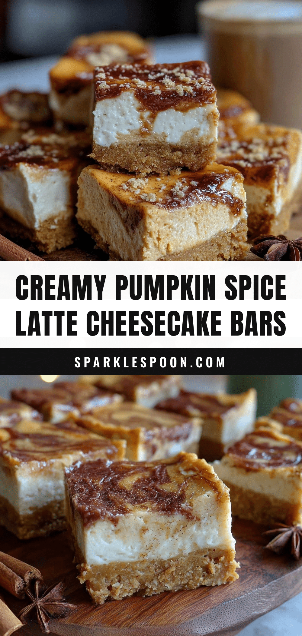 pumpkin spice latte cheesecake bars recipe