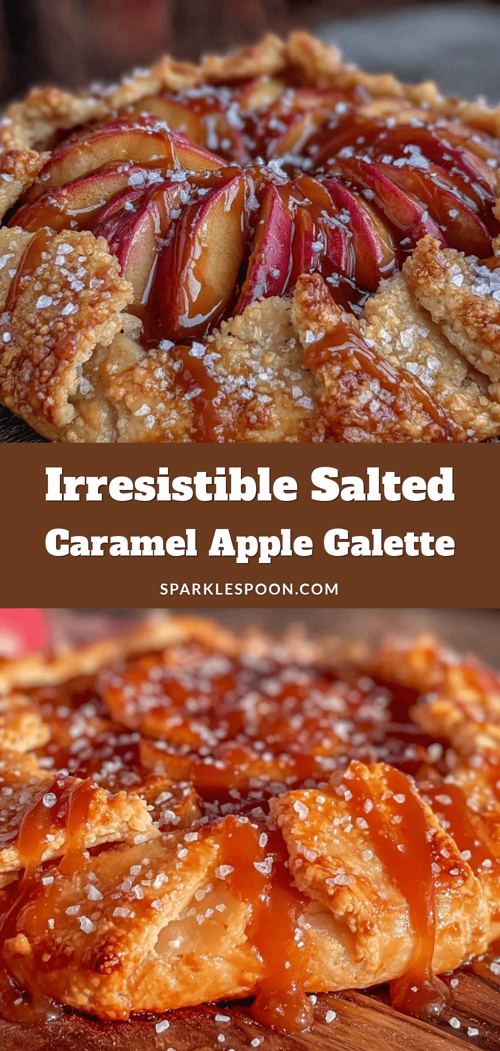 salted caramel apple galette recipe