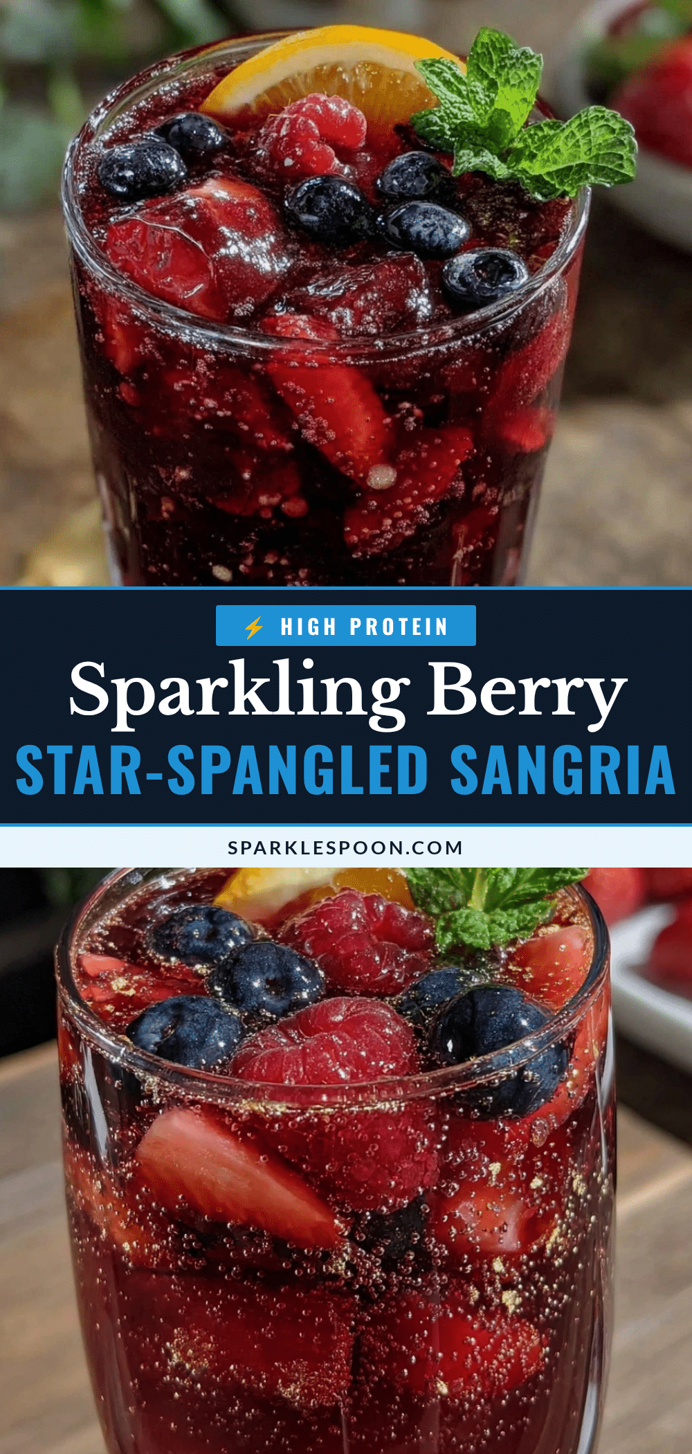 sparkling star-spangled sangria recipe