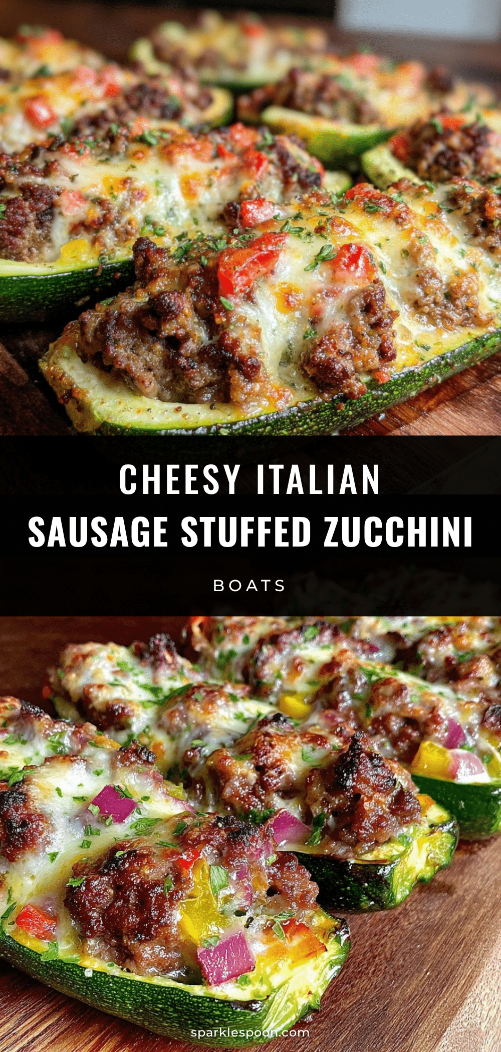 stuffed zucchini boats recipe