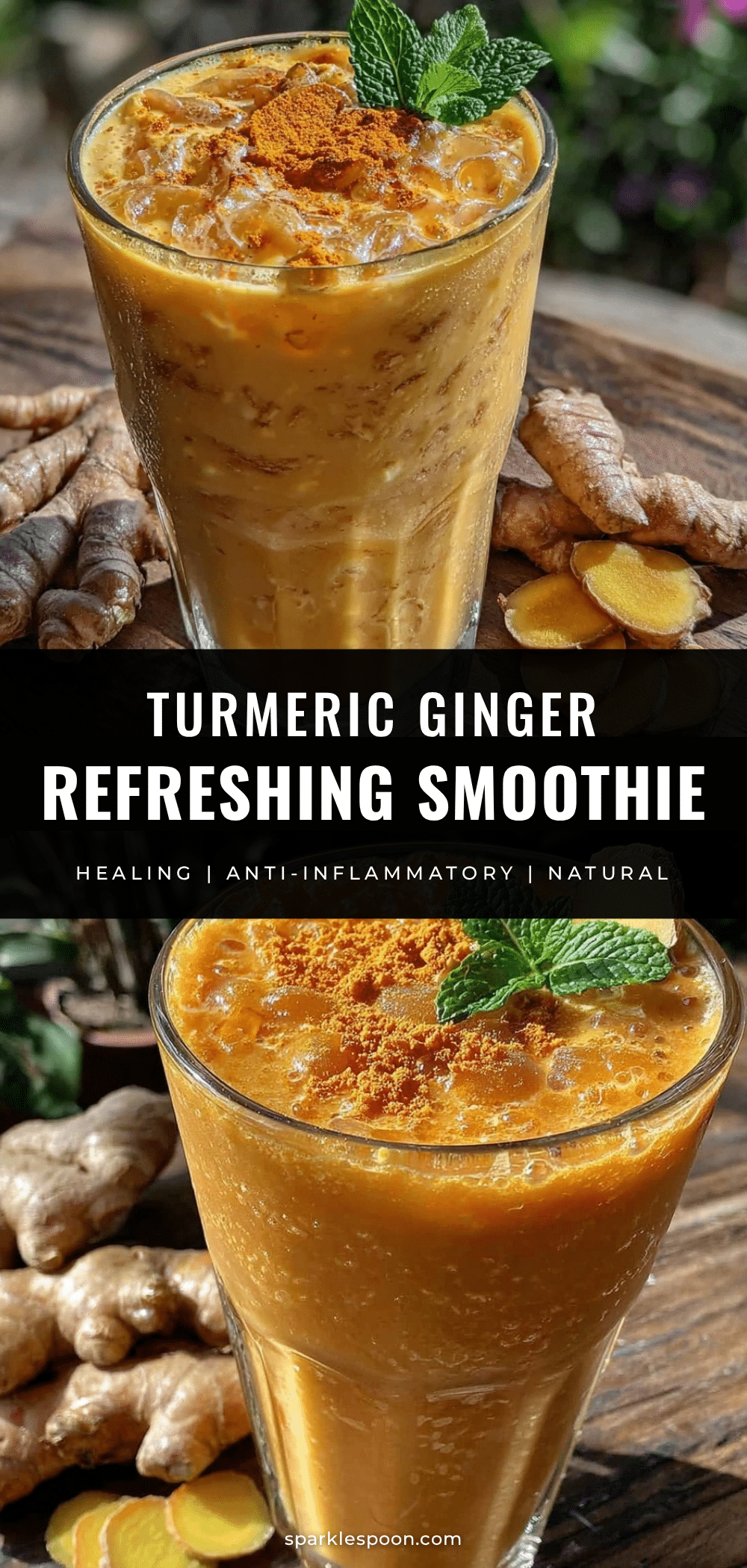 turmeric ginger summer smoothie recipe