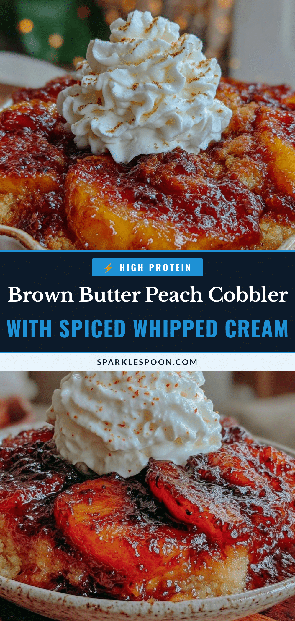 brown butter peach cobbler recipe