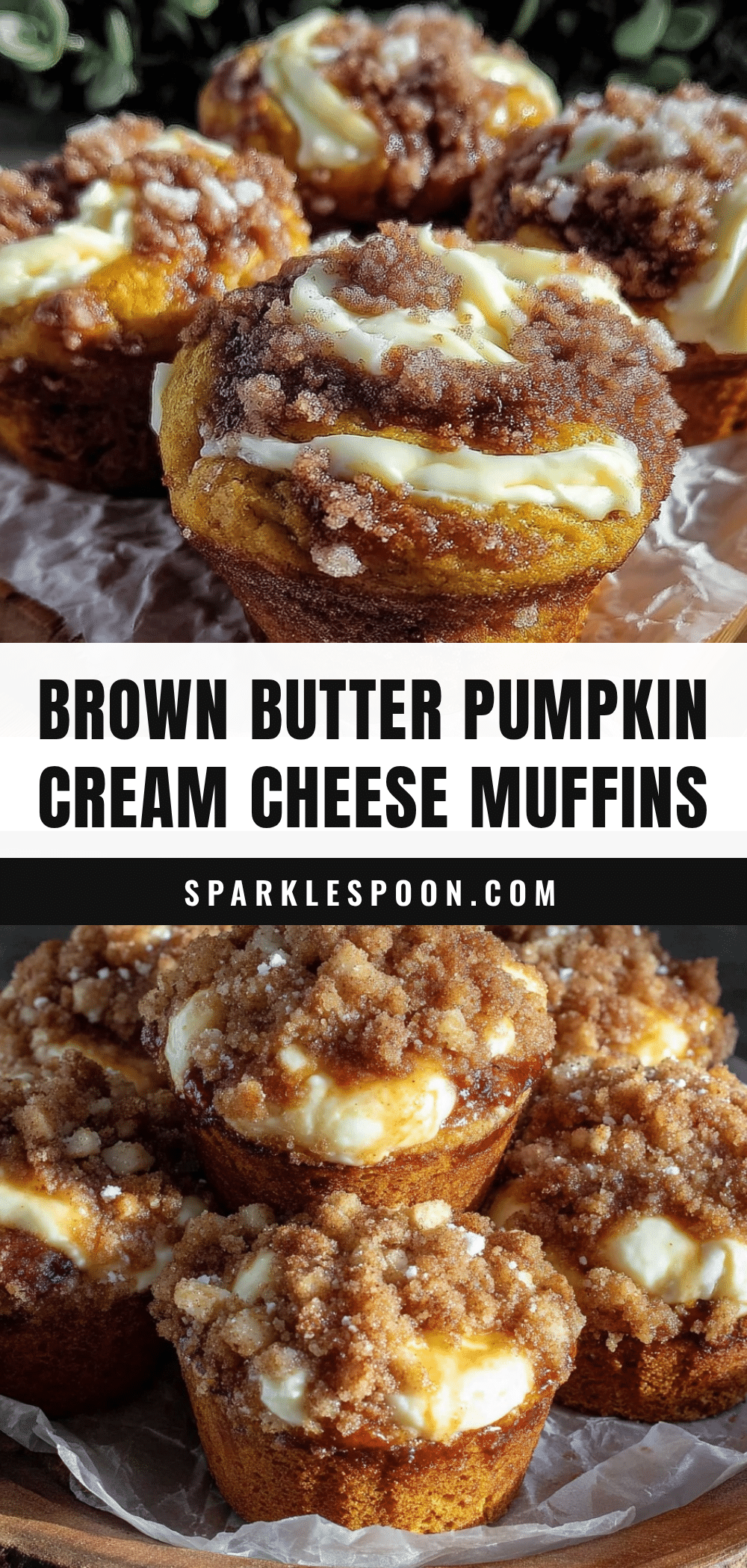 brown butter pumpkin cream cheese muffins recipe