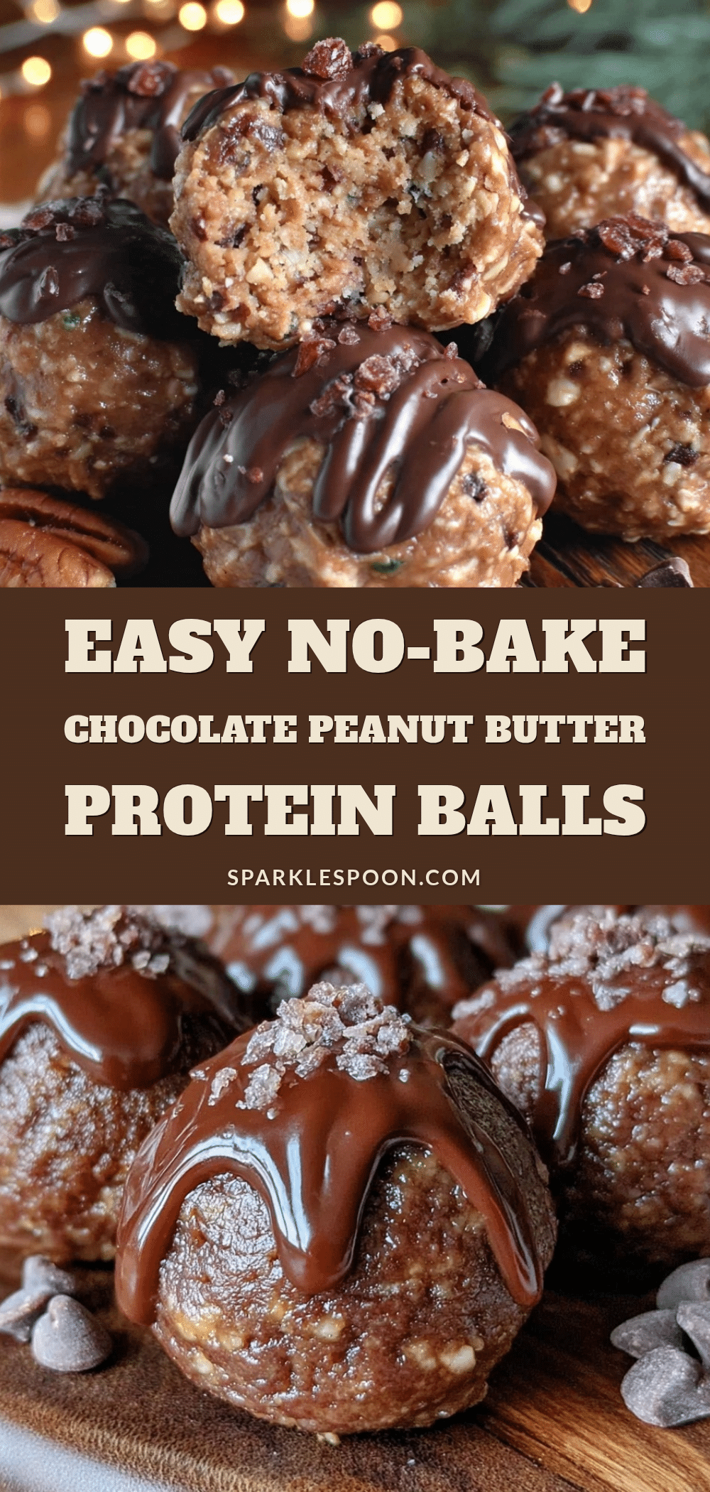 chocolate peanut butter protein balls recipe