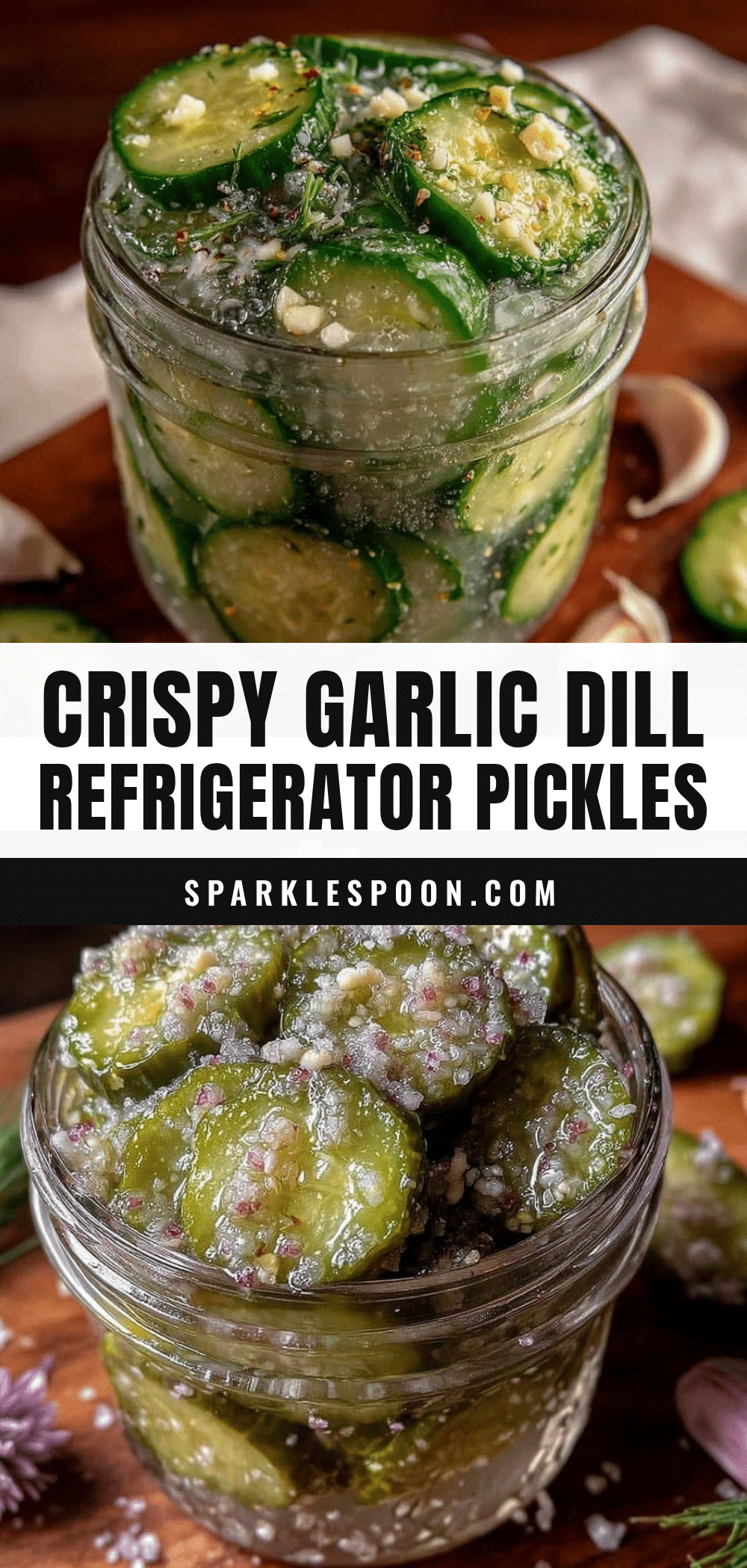 crispy garlic dill refrigerator pickles recipe