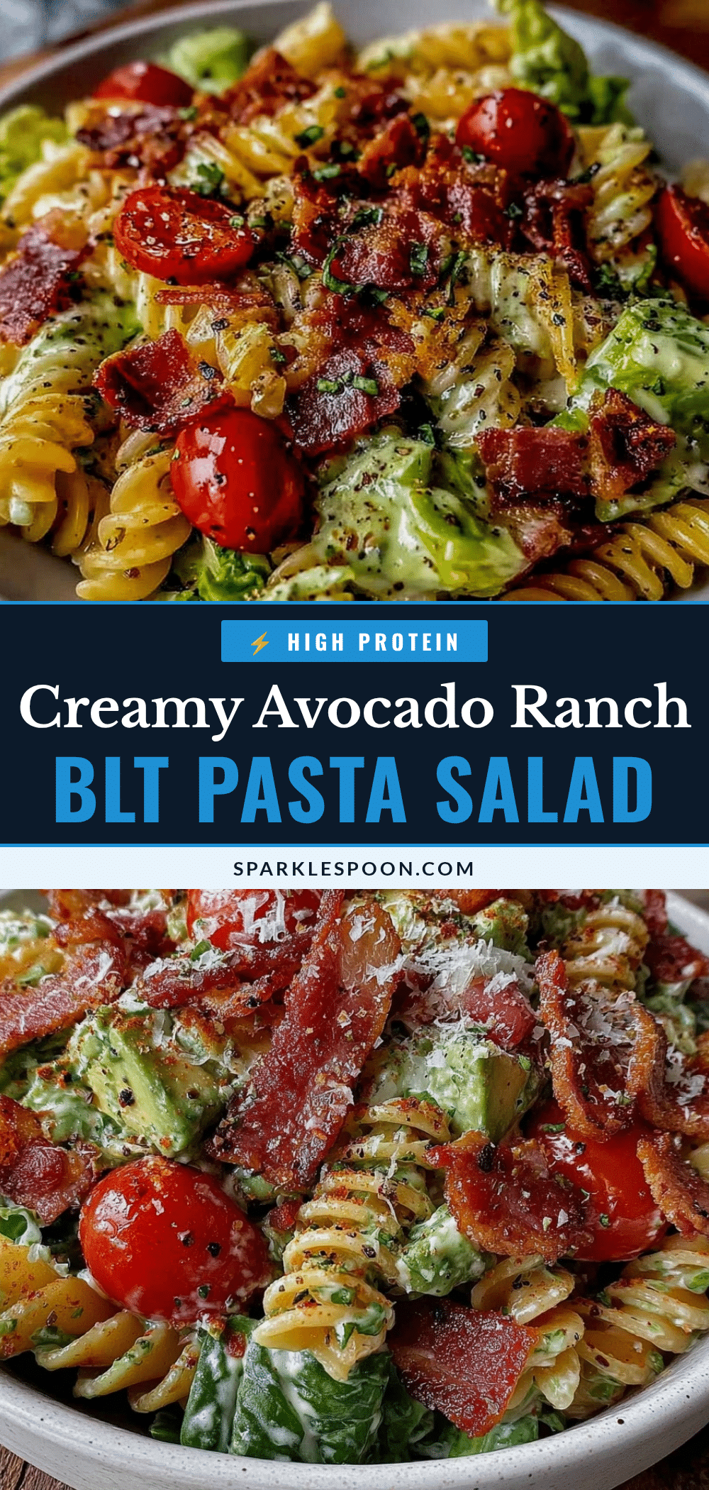 fresh BLT pasta salad recipe