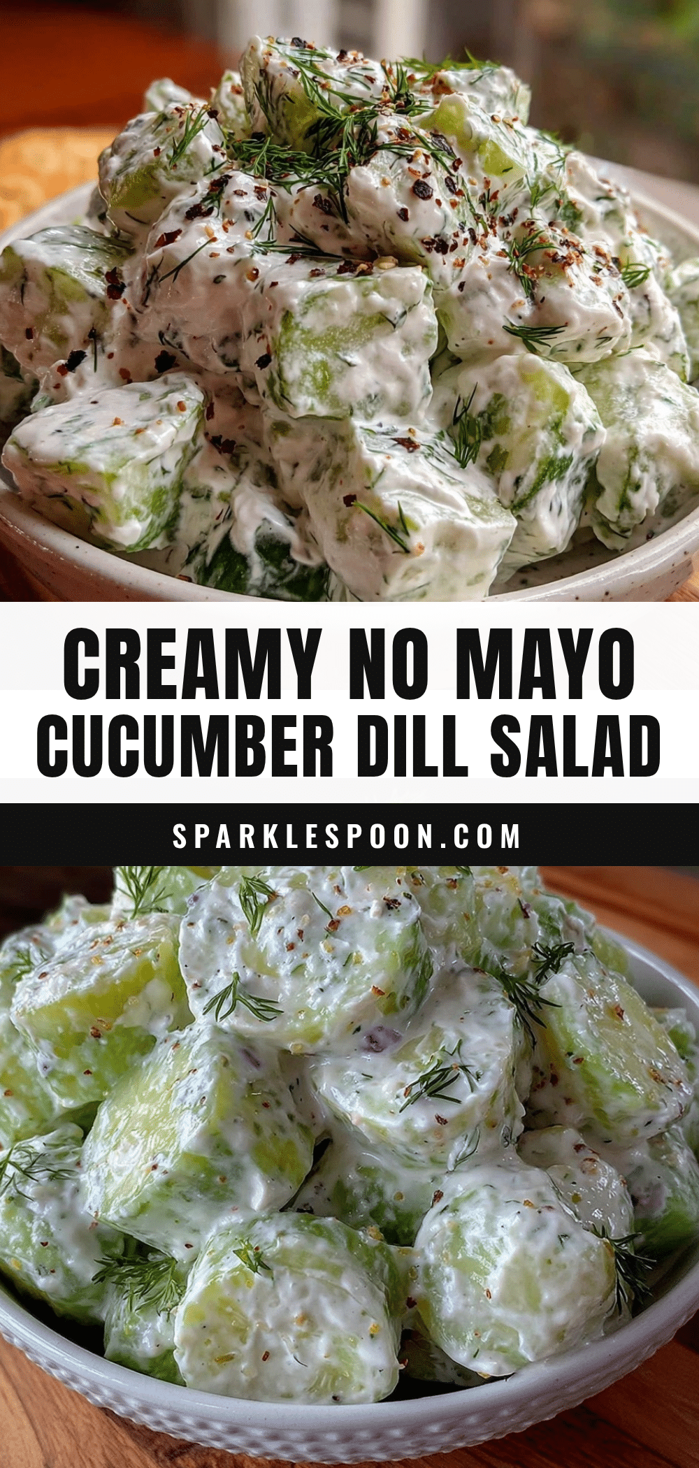 fresh creamy cucumber dill salad recipe