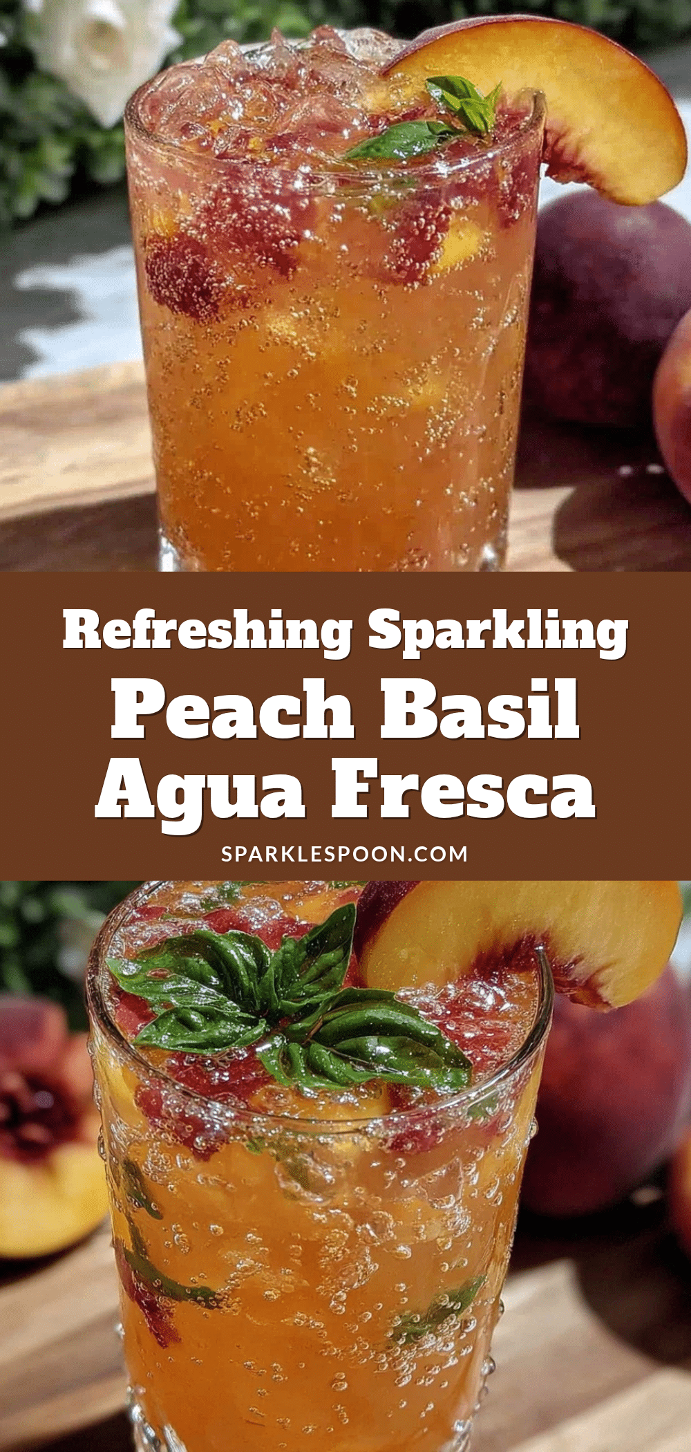fresh peach basil agua fresca recipe