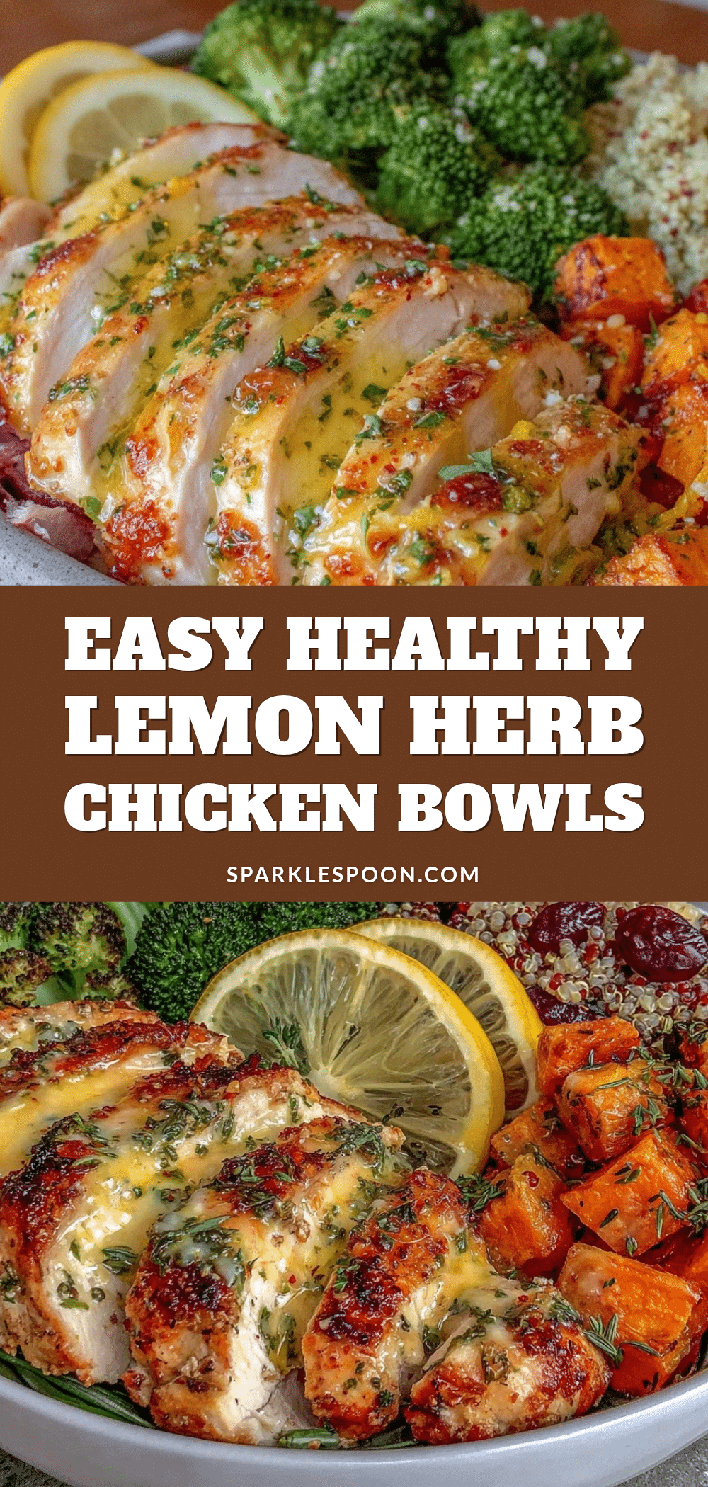 healthy 5-day meal prep bowl with lemon herb chicken recipe